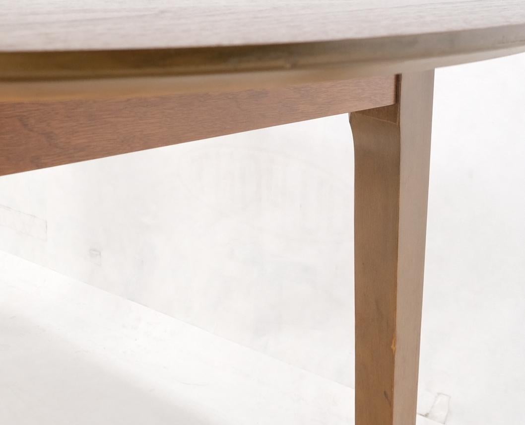 EstablishedLines Oval Walnut Square Tapered Legs Mid Century Modern Dining Conference Table Mint