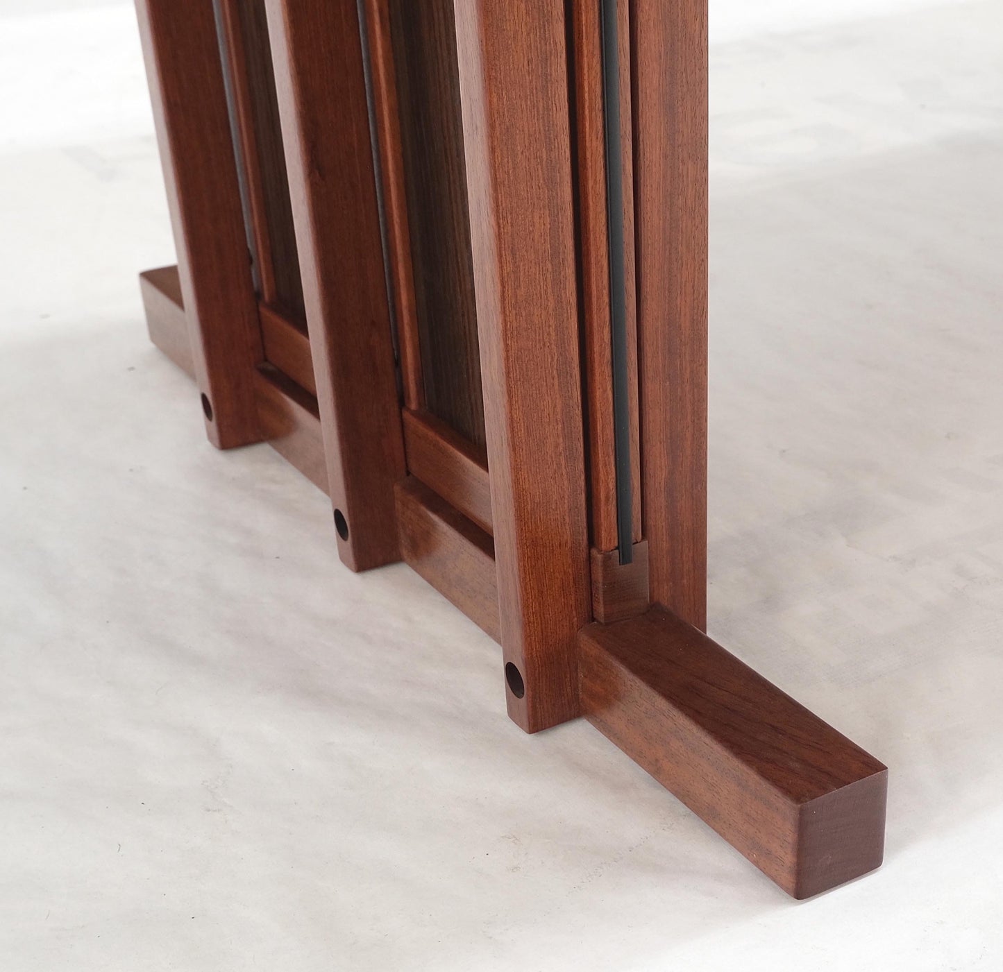 EstablishedLines All Solid Teak Top and Base Architectural Studio Made Partners Desk Mint!