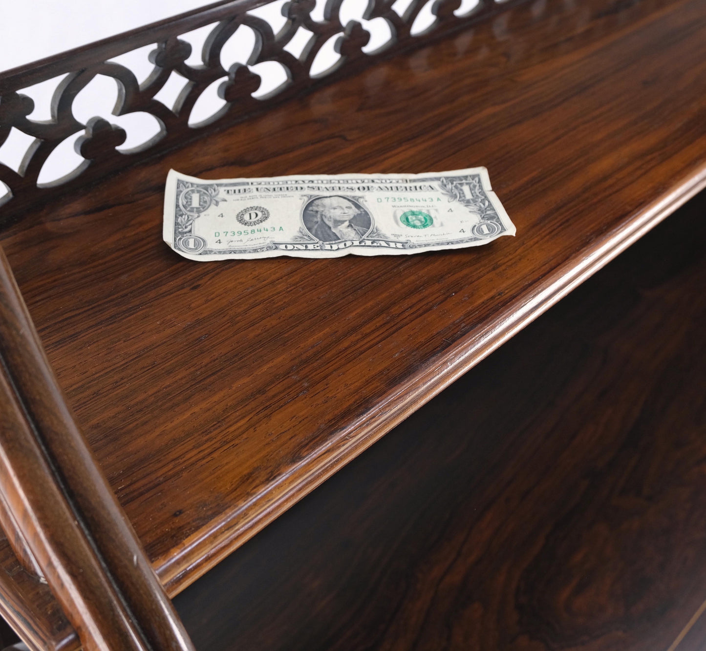 EstablishedLines Antique 19th Century English Regency Carved Rosewood Tiered Sideboard Mint!