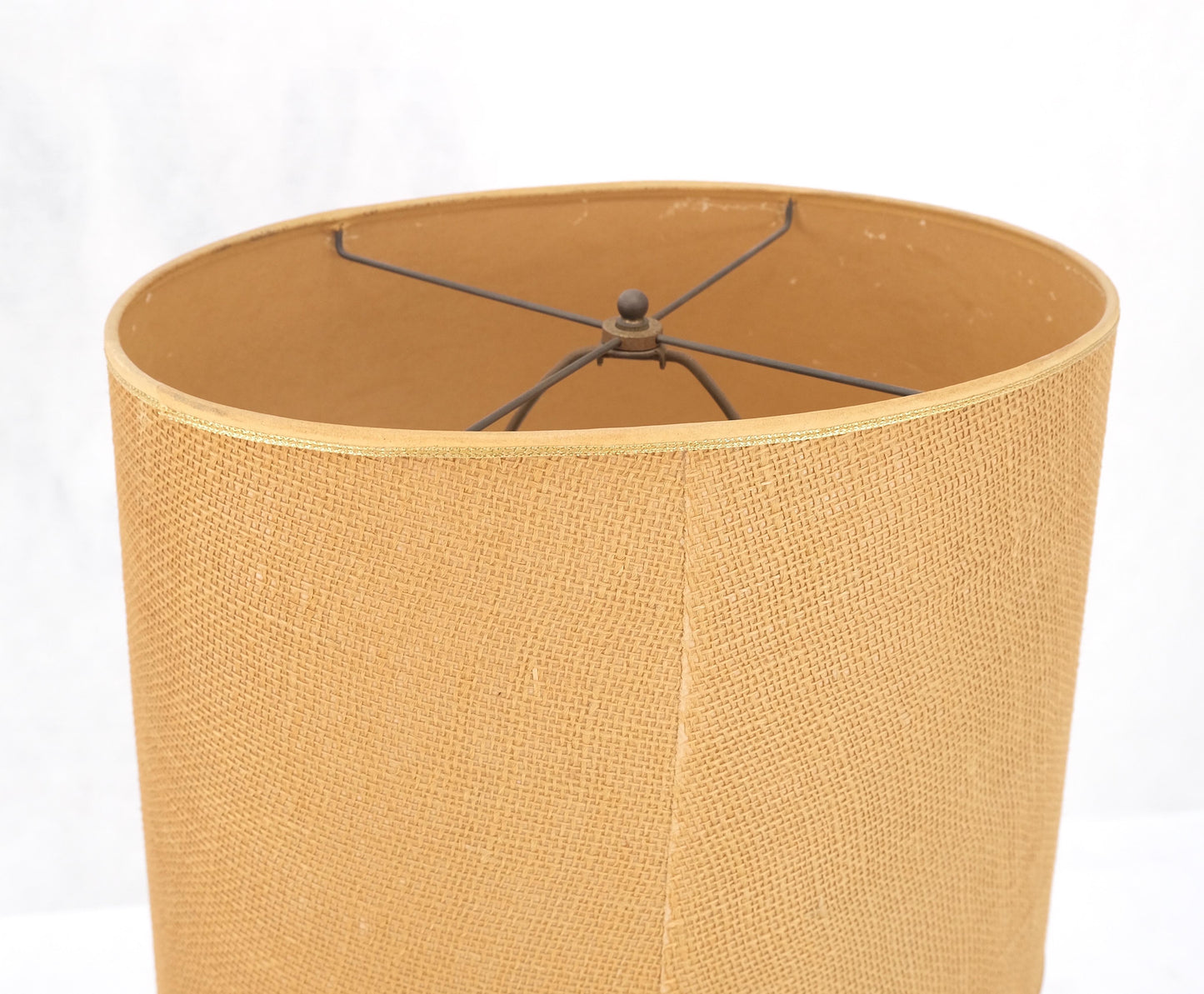 EstablishedLines Sea Naval Shells Theme Decorated Driftwood Base Table Lamp Mid-Century Modern