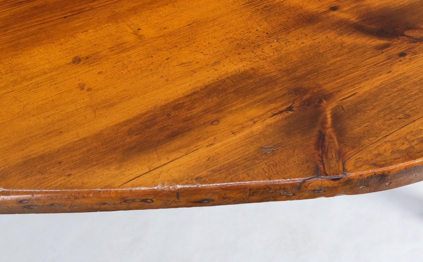 EstablishedLines Vintage Arts & Crafts Varnished Pine Guitar Shape Coffee Table Shaker Style MINT