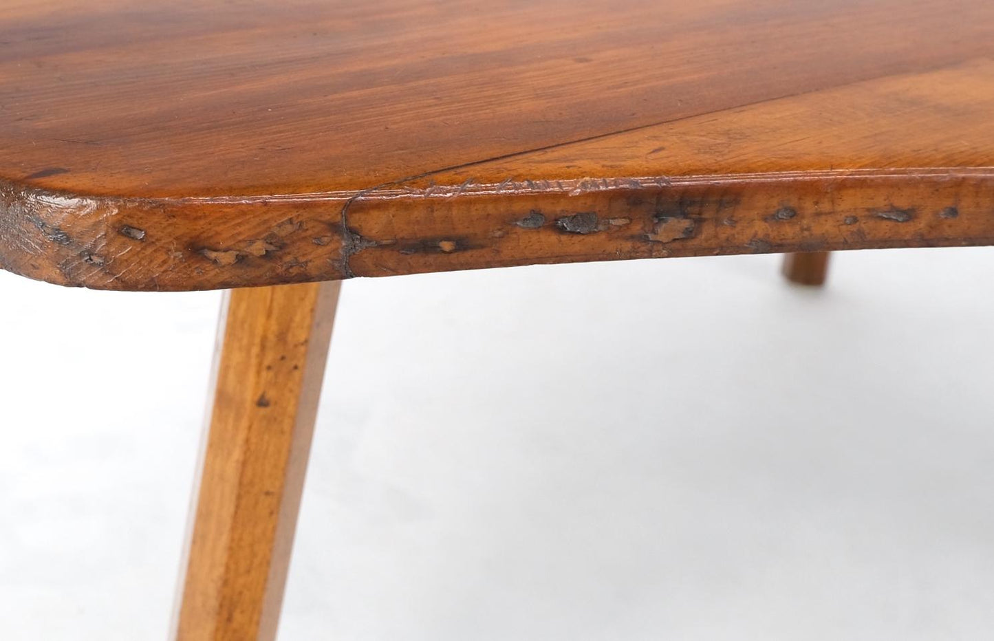 EstablishedLines Vintage Arts & Crafts Varnished Pine Guitar Shape Coffee Table Shaker Style MINT