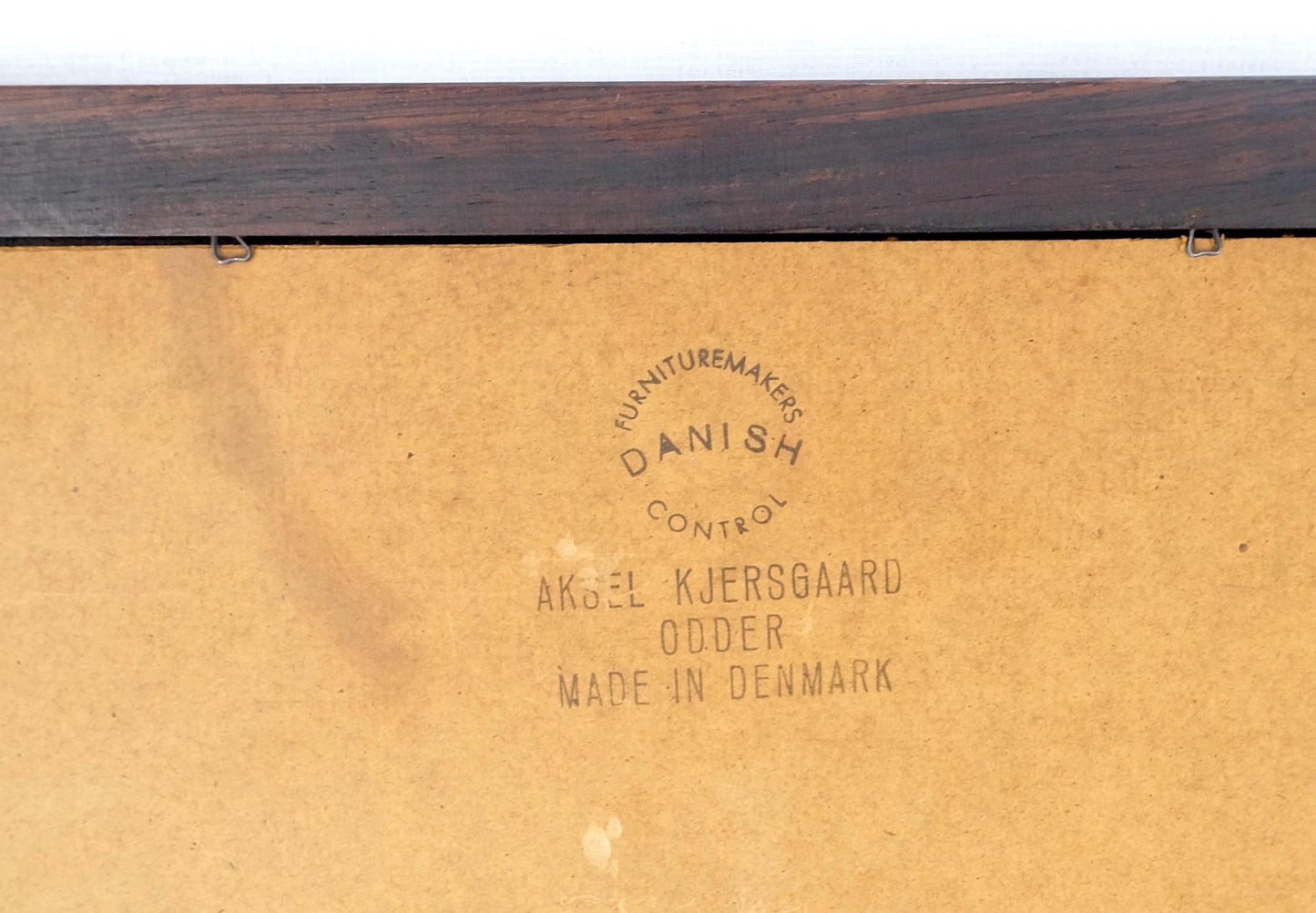 EstablishedLines Danish Mid Century Modern Solid Rosewood Frame Rectangle Wall Mirror MINT!