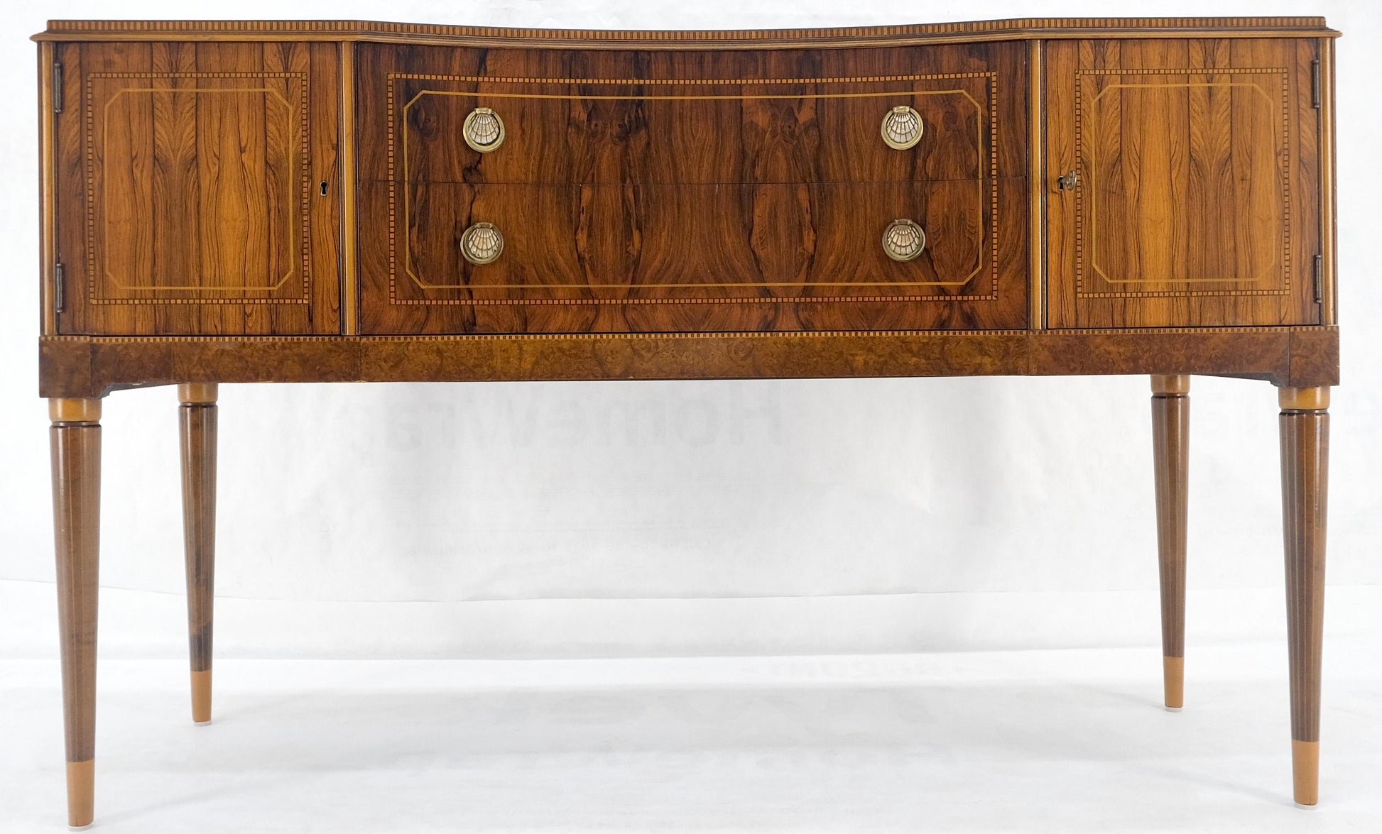 EstablishedLines French Art Deco Rosewood Sideboard Server Buffet Cabinet Credenza MINT
