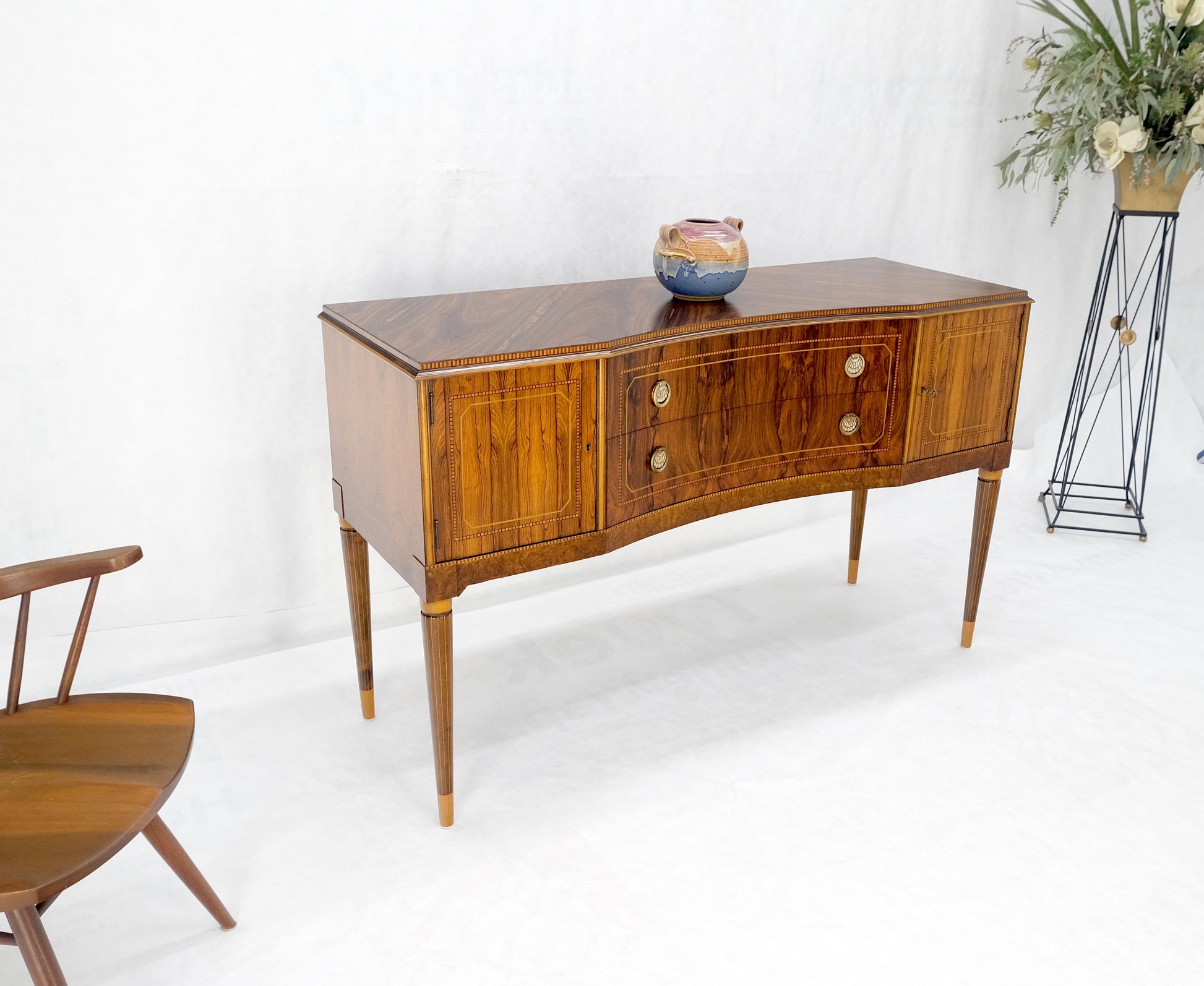 EstablishedLines French Art Deco Rosewood Sideboard Server Buffet Cabinet Credenza MINT