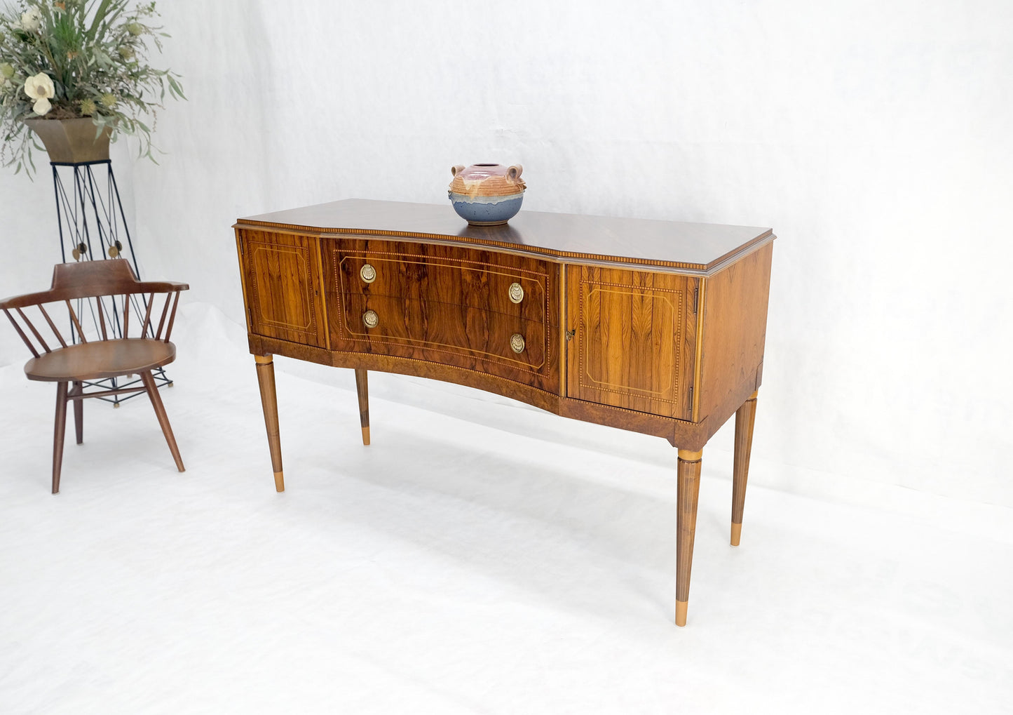 EstablishedLines French Art Deco Rosewood Sideboard Server Buffet Cabinet Credenza MINT
