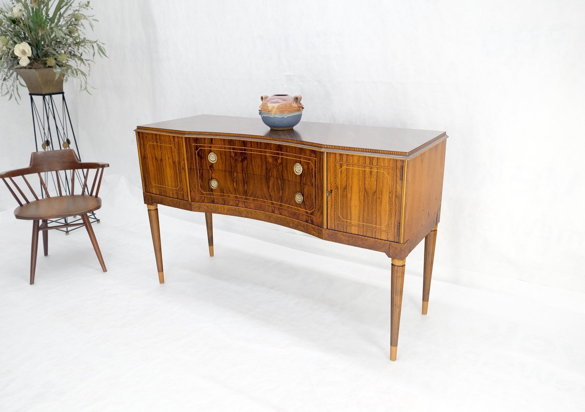 EstablishedLines French Art Deco Rosewood Sideboard Server Buffet Cabinet Credenza MINT