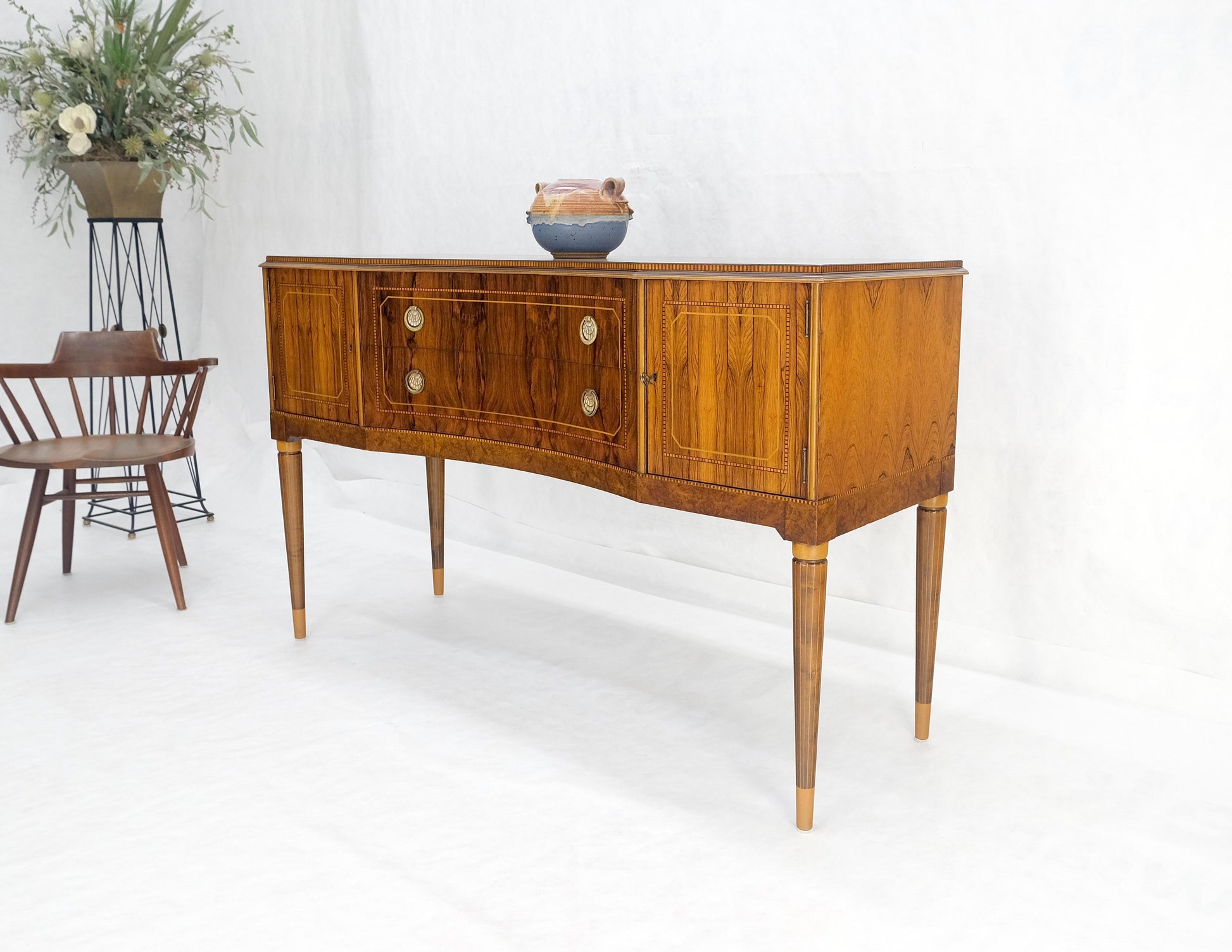 EstablishedLines French Art Deco Rosewood Sideboard Server Buffet Cabinet Credenza MINT