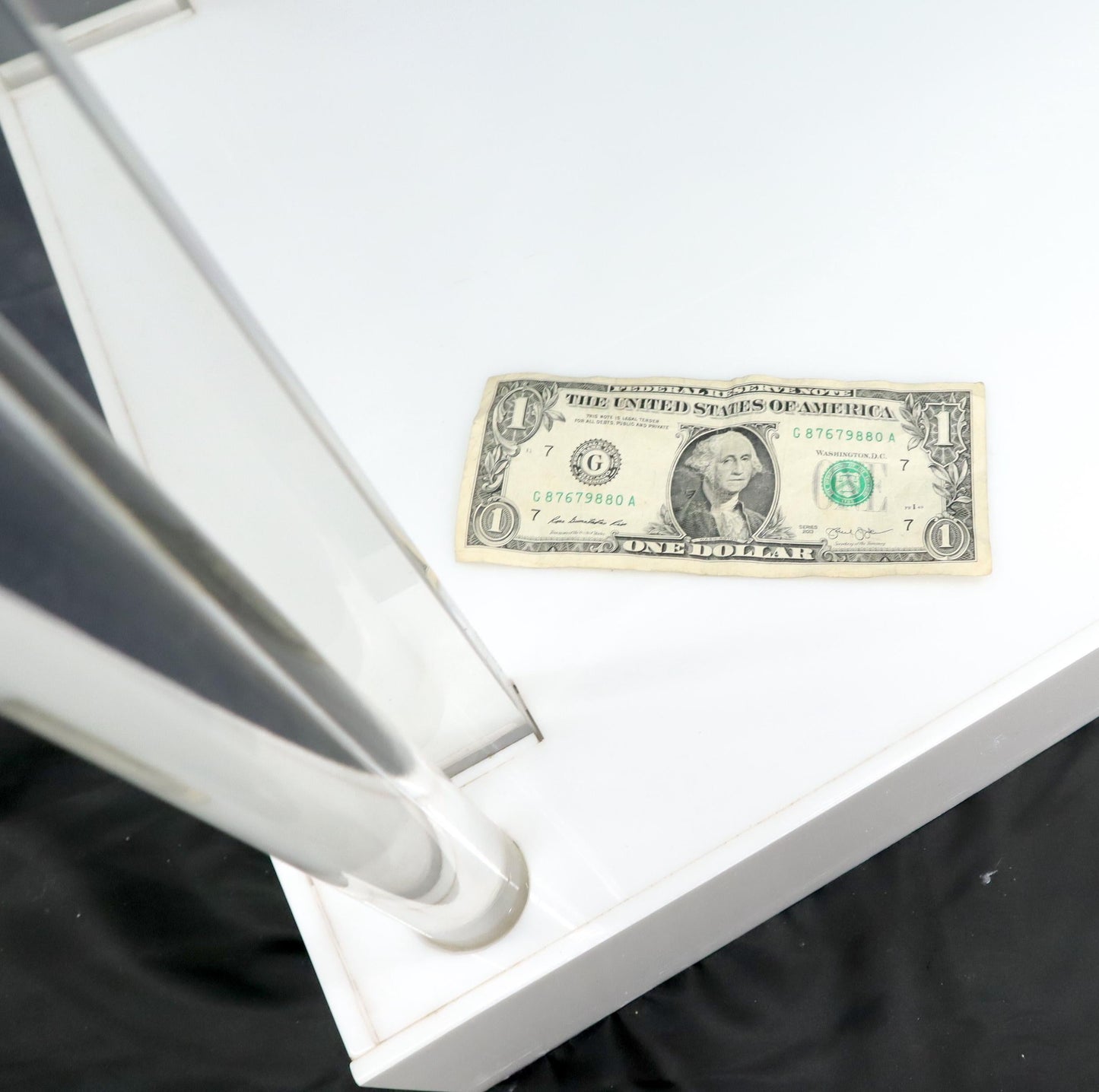 EstablishedLines Arc Top Lighted Lucite Étagère Vitrine