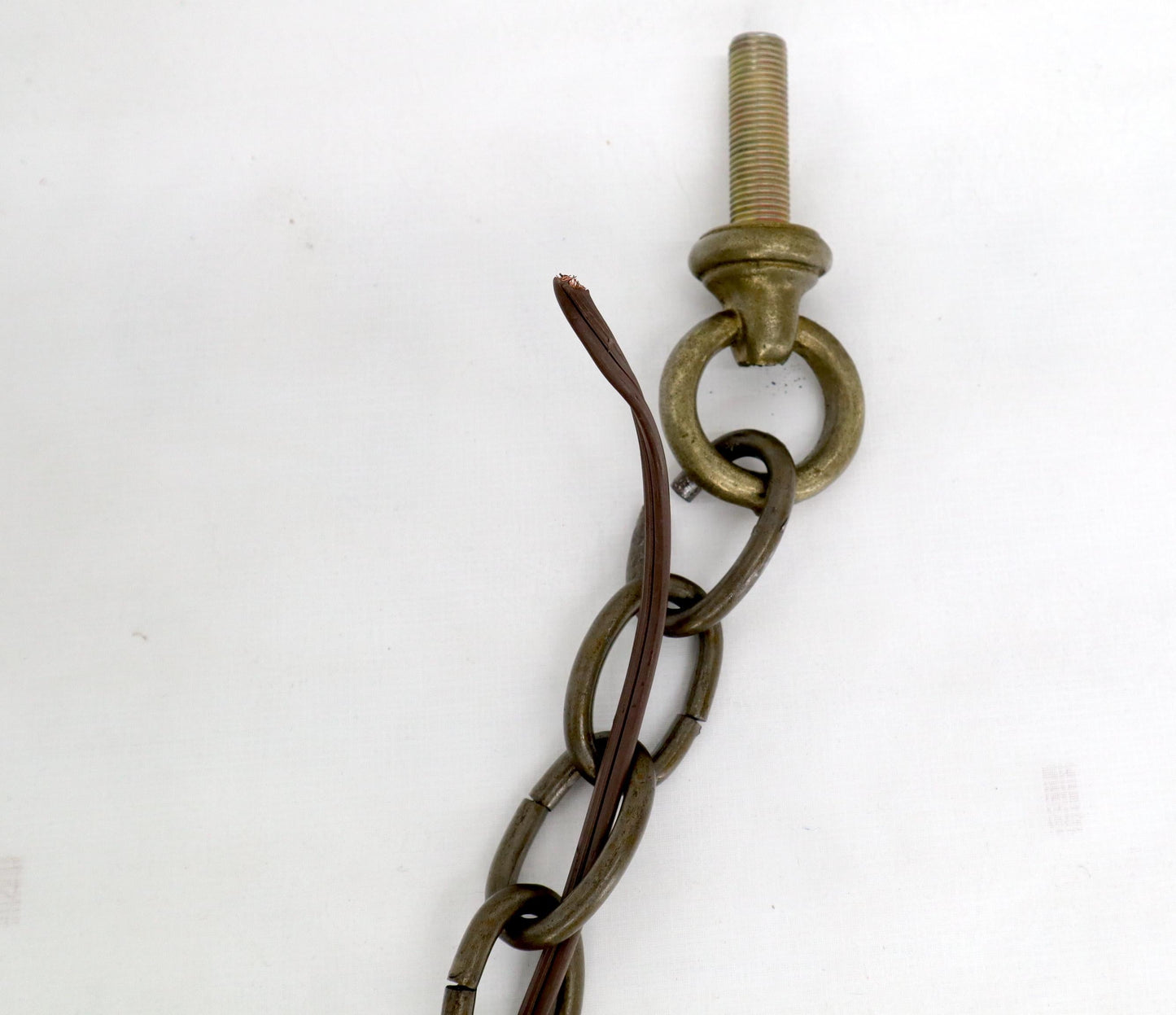 EstablishedLines Ruby & Amber Globes on Chain Chandelier Light Fixture