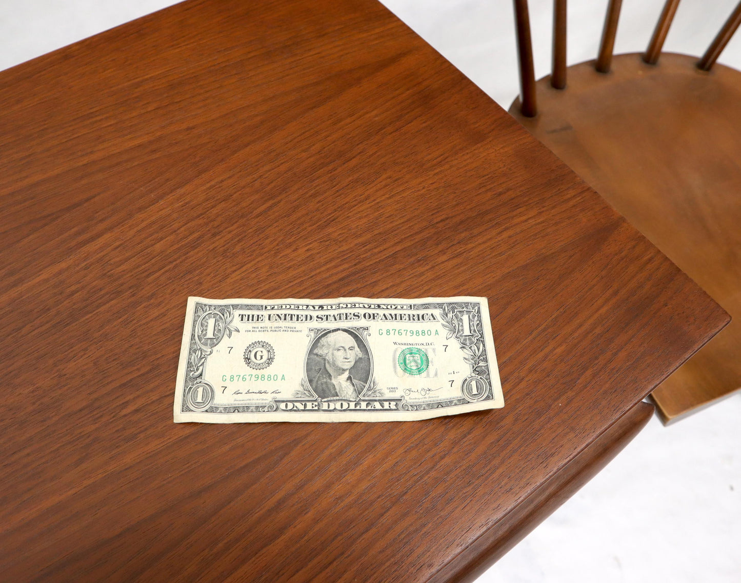 EstablishedLines Pair of American Modern Walnut Sculptured Legs Pulls Two Drawers Nightstands