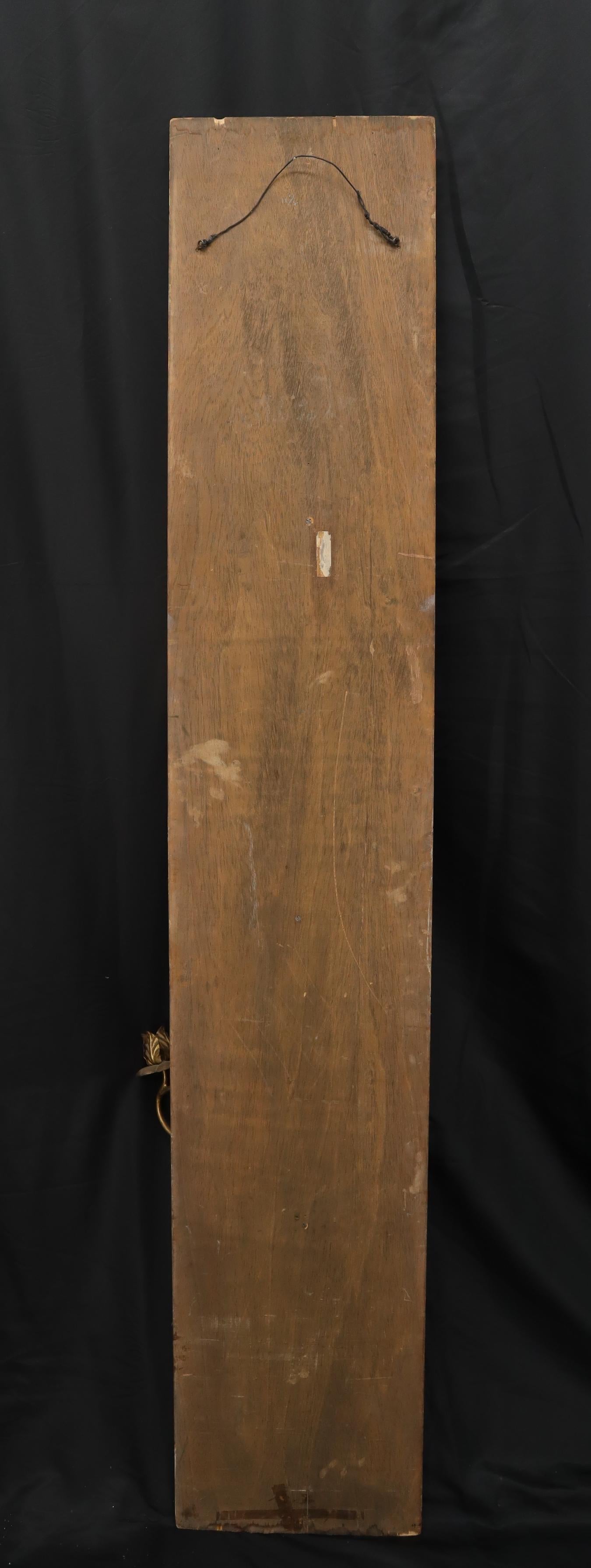 EstablishedLines Very Large Tall Gold Gilt Metal Crystal Decorated Wall Candle Holders Sconce