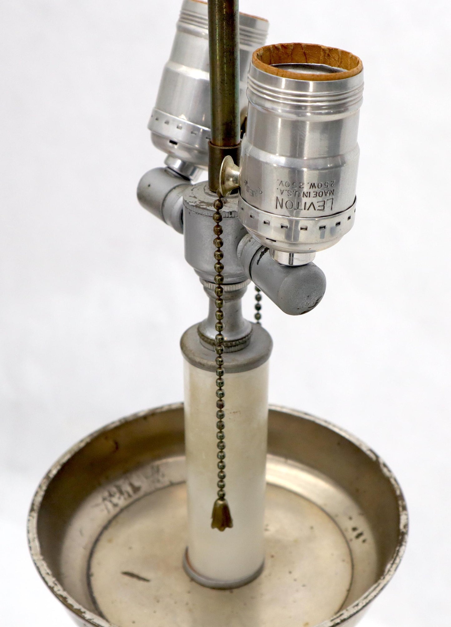 EstablishedLines Large Oversize Tower Shape Etched Metal Middle Eastern Motive Floor Table Lamp