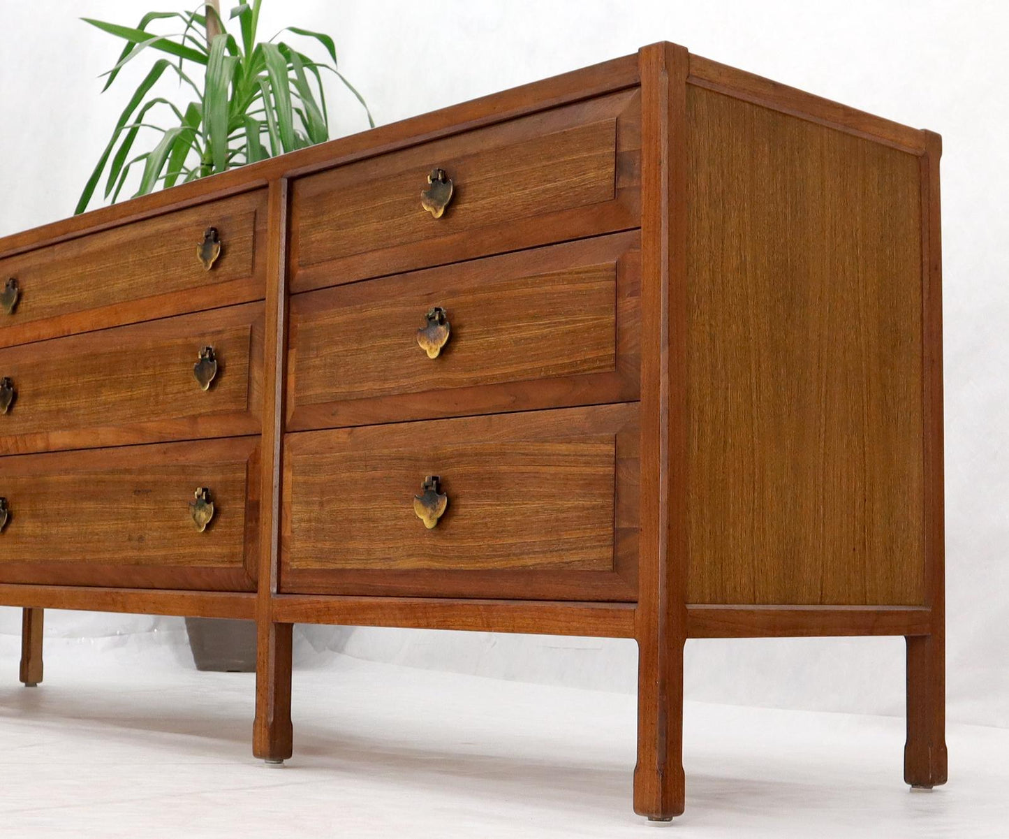 EstablishedLines Long 9 Beveled Front Drawers Dresser Credenza by Widdicomb