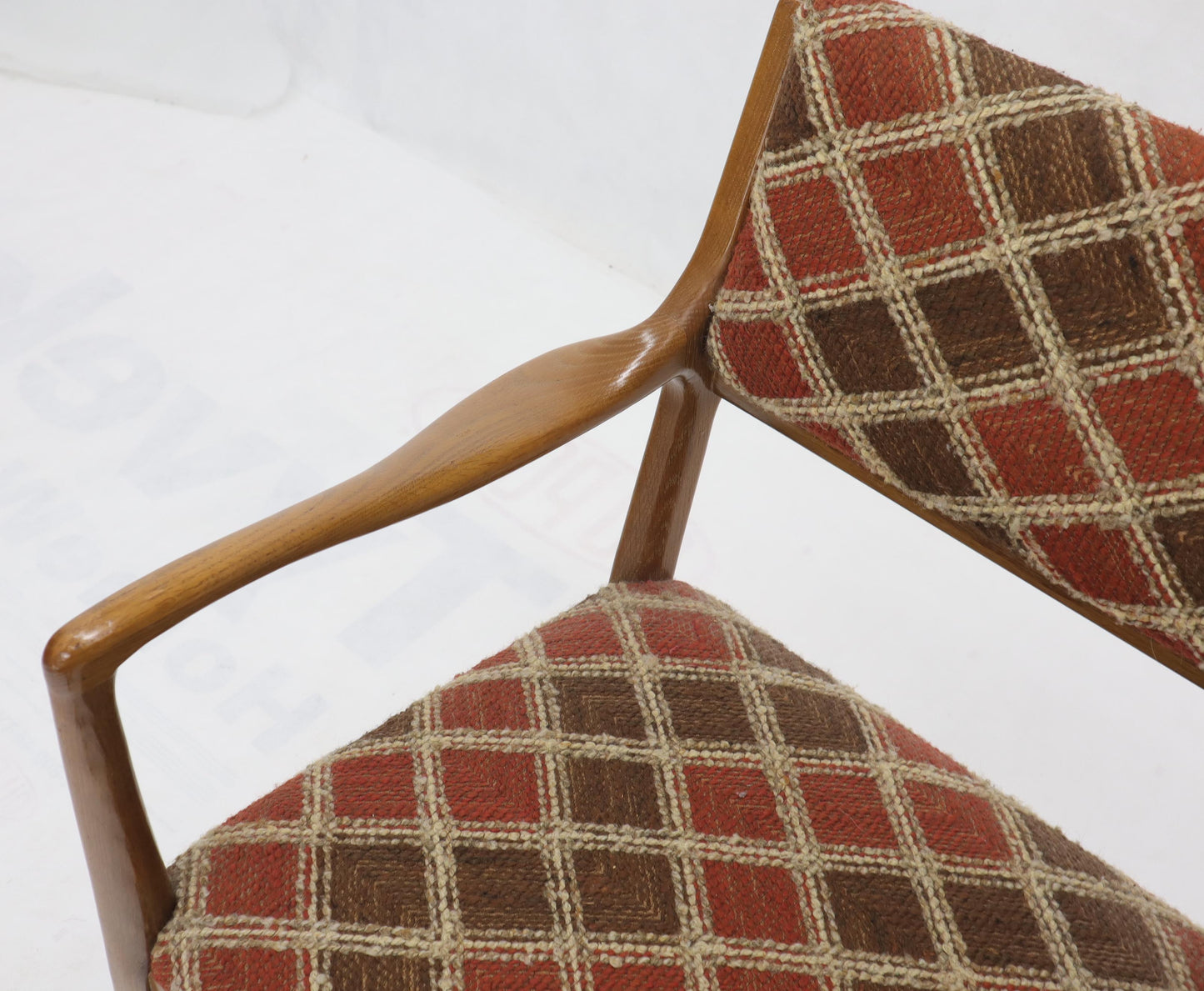 EstablishedLines Seven Piece Cerused Oak Dining Room, attributed Paul Laszlo, 2 Extension Boards