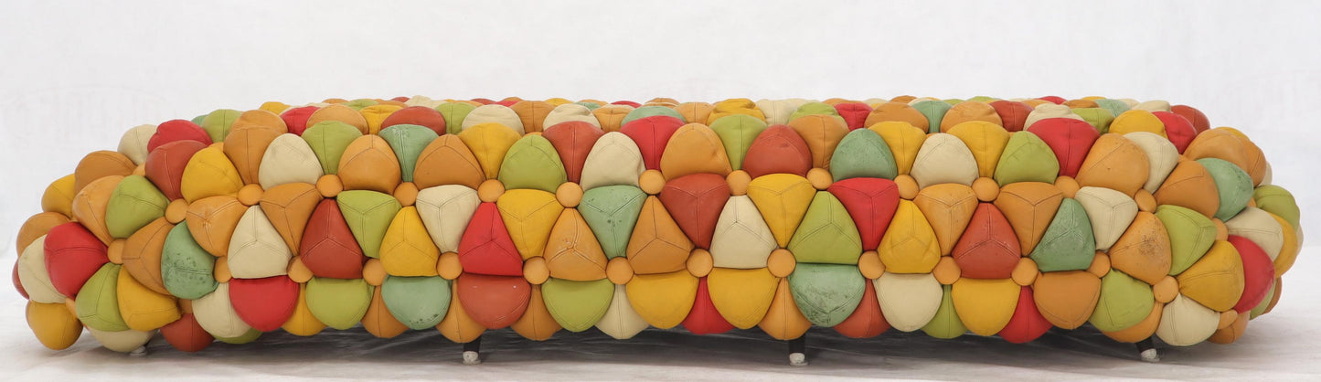 EstablishedLines Pair of Ayala Serfaty Aqua Creations Tufted Leather Daybeds Benches Cots Organic