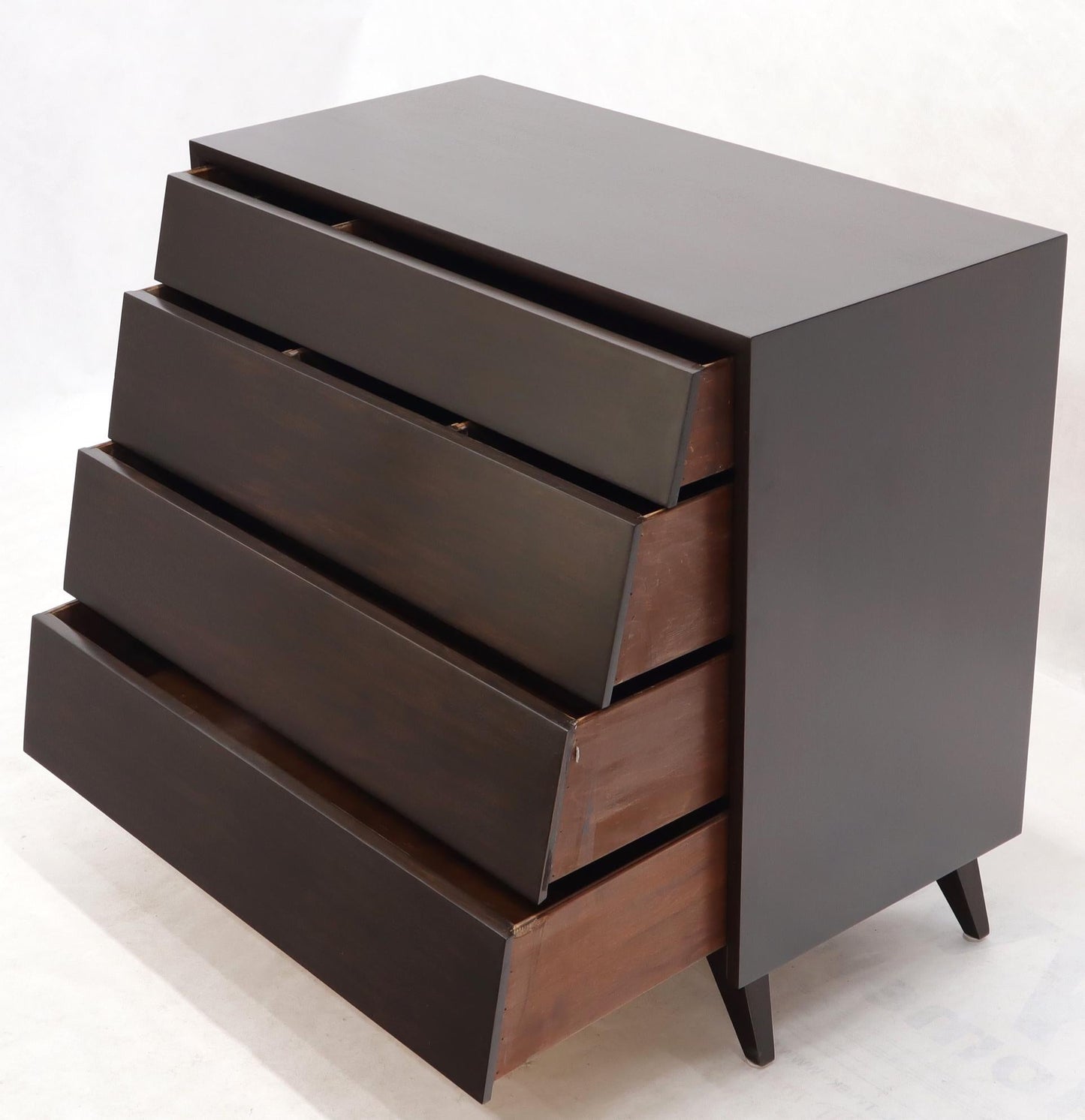 EstablishedLines Louver Front Four Drawers Bachelor Chest Dresser