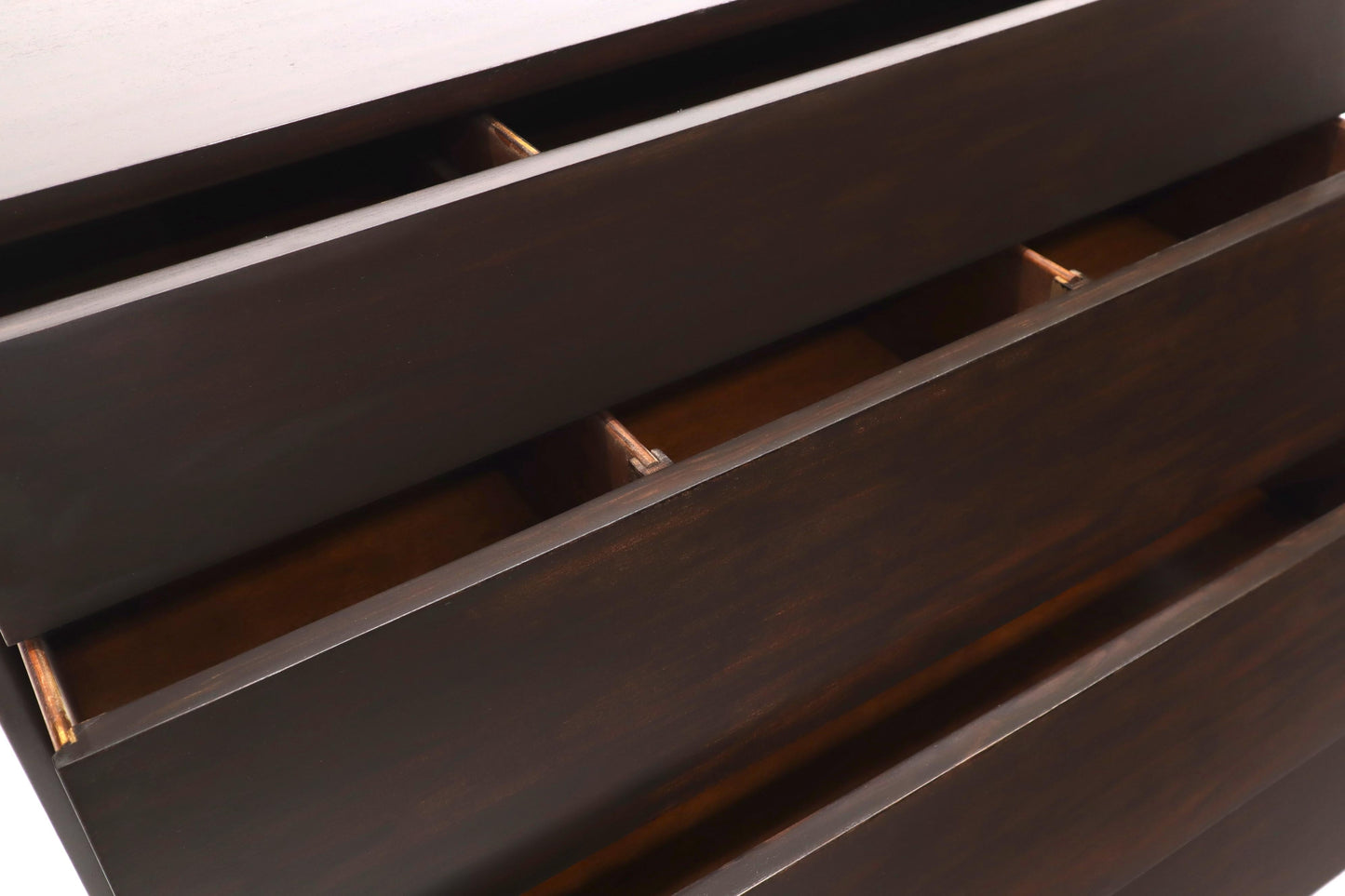 EstablishedLines Louver Front Four Drawers Bachelor Chest Dresser