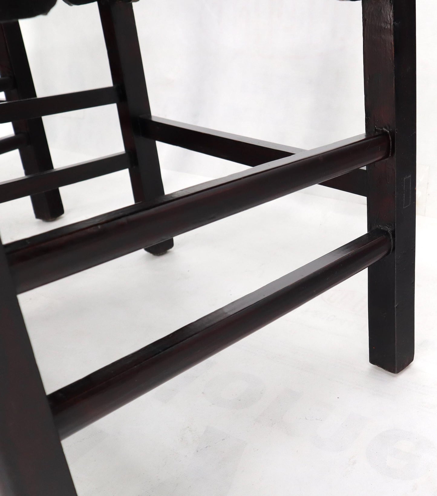 EstablishedLines Pair of Chinese Rosewood Nicely Carved Arm Side Chairs