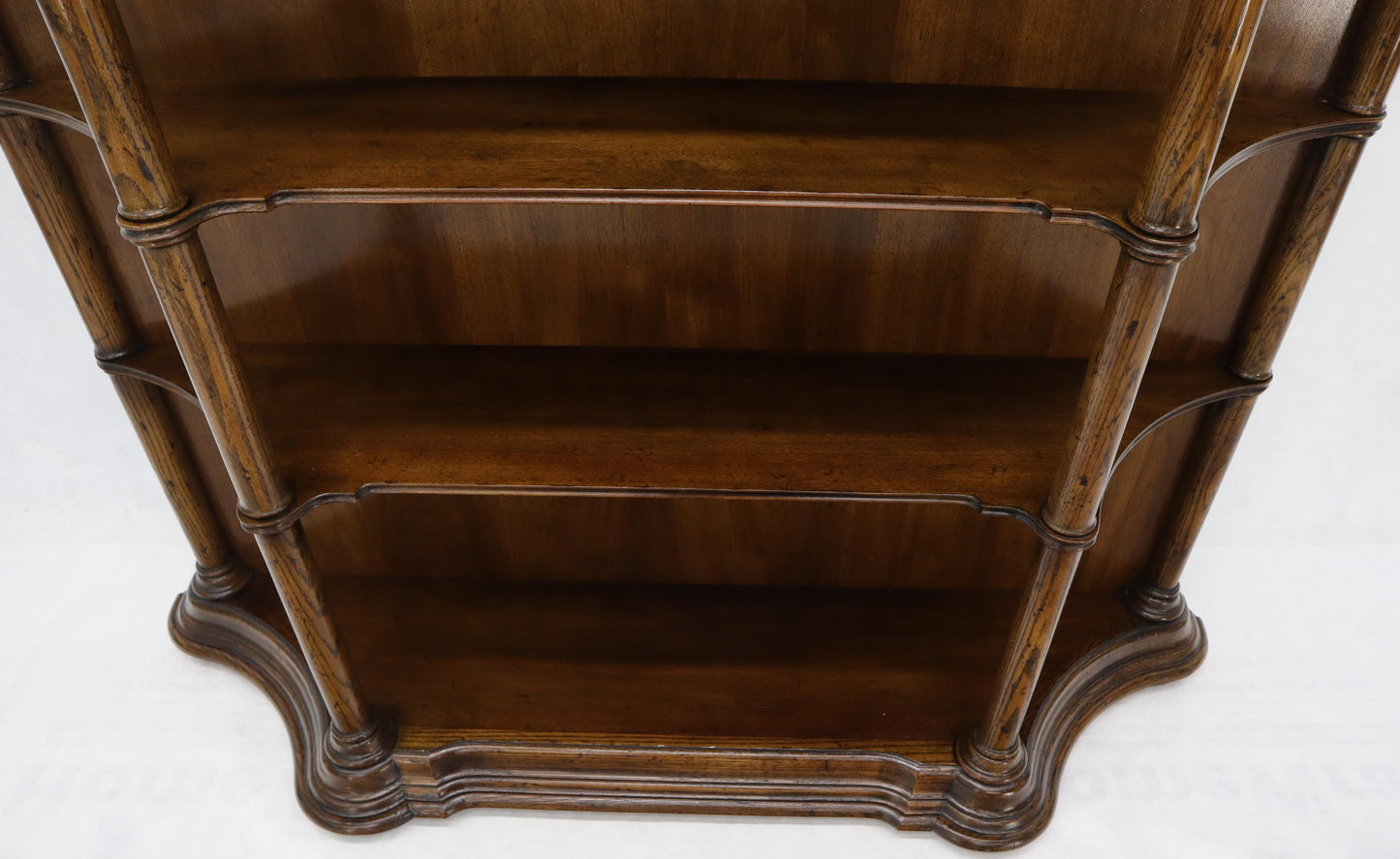 EstablishedLines Large Oversize Figural Country French Style Open Bookcase with Spindles