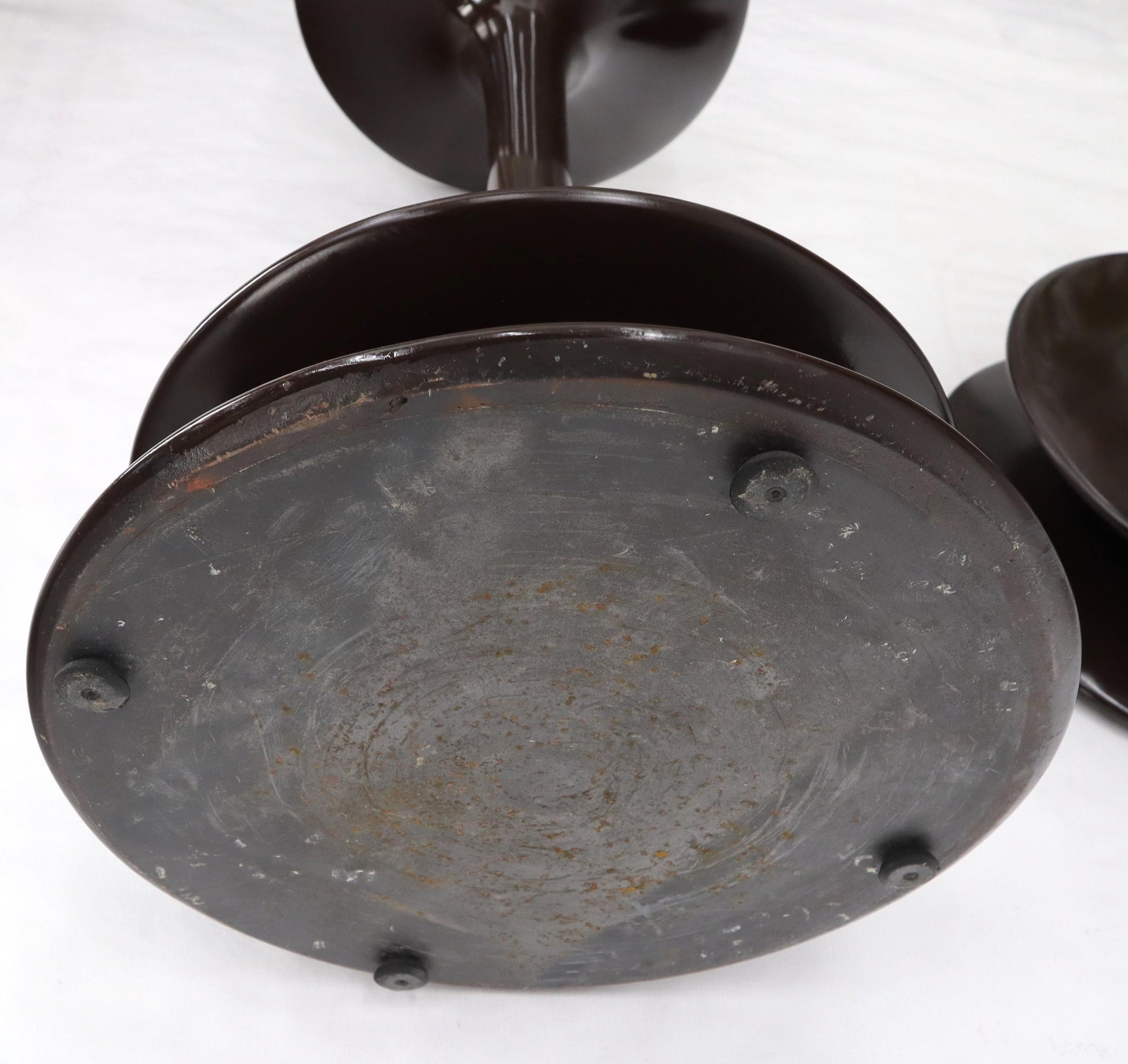 EstablishedLines Set of 4 Rare Polished Weighed Composite Pawn Form Chess Pieces Bar Stool