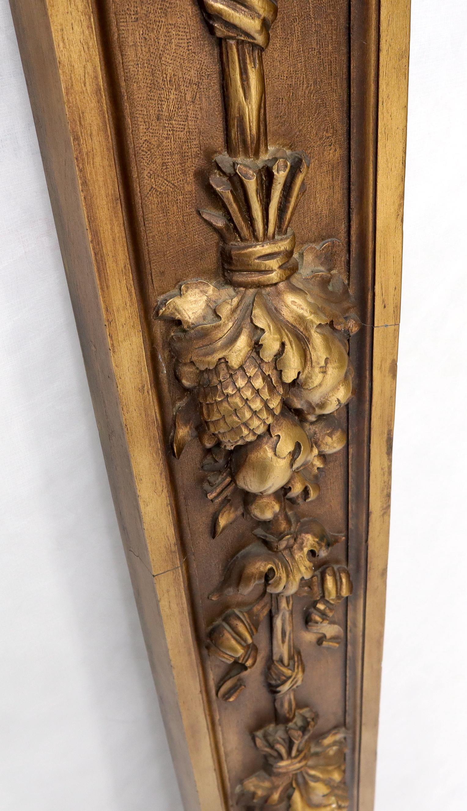 EstablishedLines Pair of Door Frame Decoration Mounts Columns Sculptures Gold Cherubs Motive