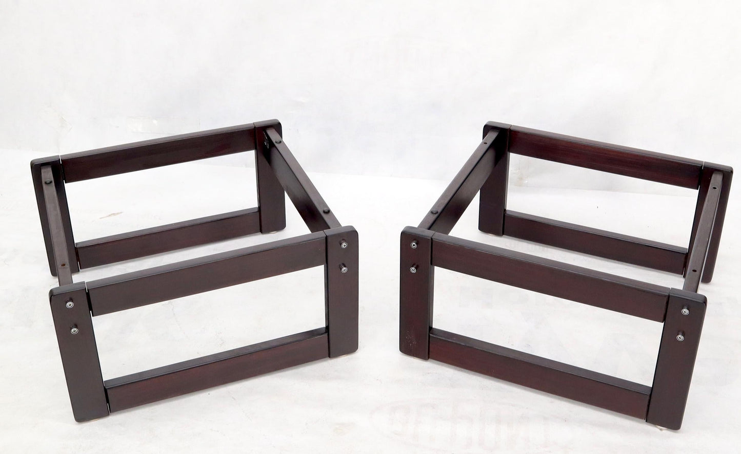 EstablishedLines Pair of Percival Lafer Midcentury Brazilian "MP-97" Stools Foot Rests Ottomans