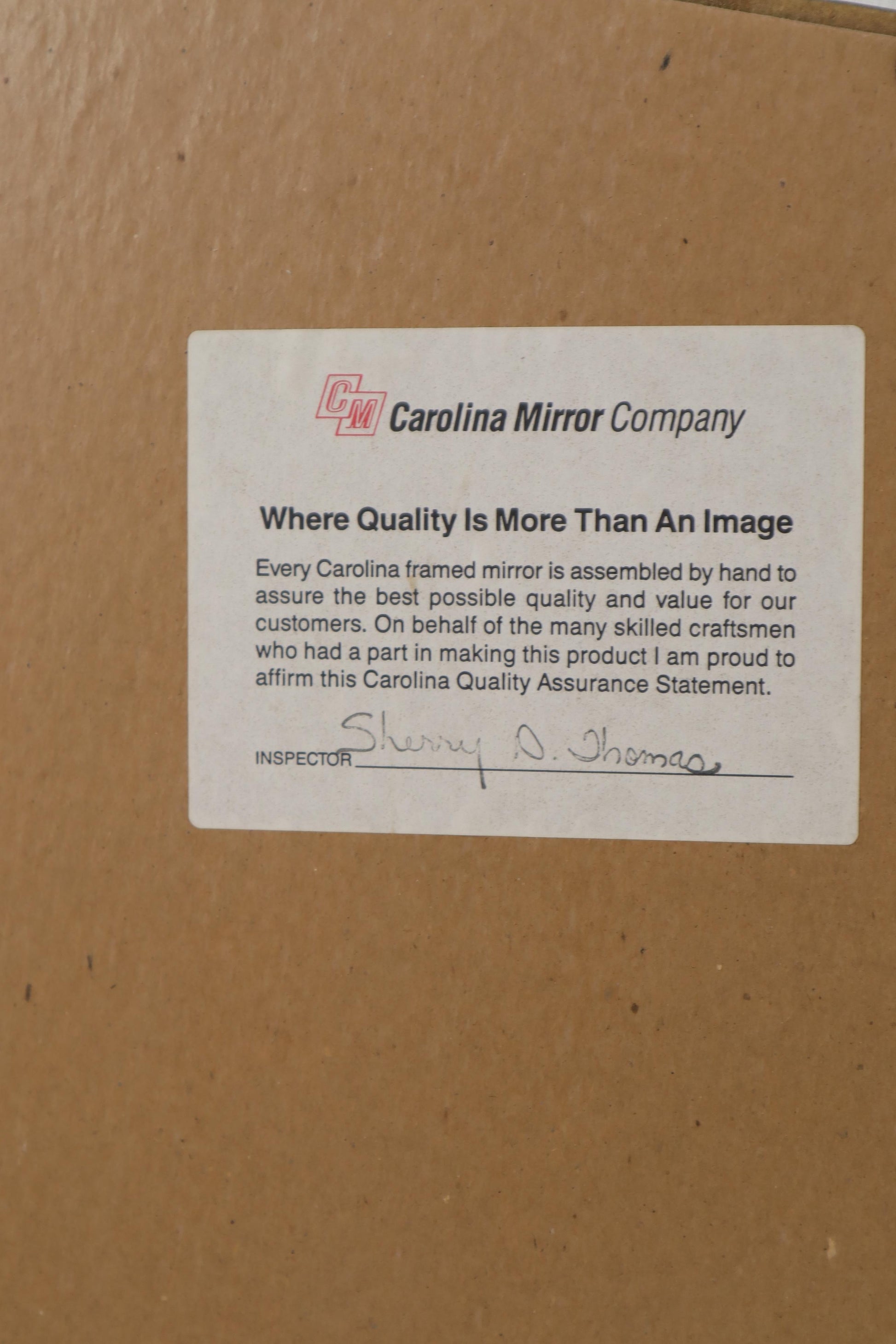 EstablishedLines Rectangle Hexagon Shape Gold Finish Gilt Faux Bamboo Wall Mirror