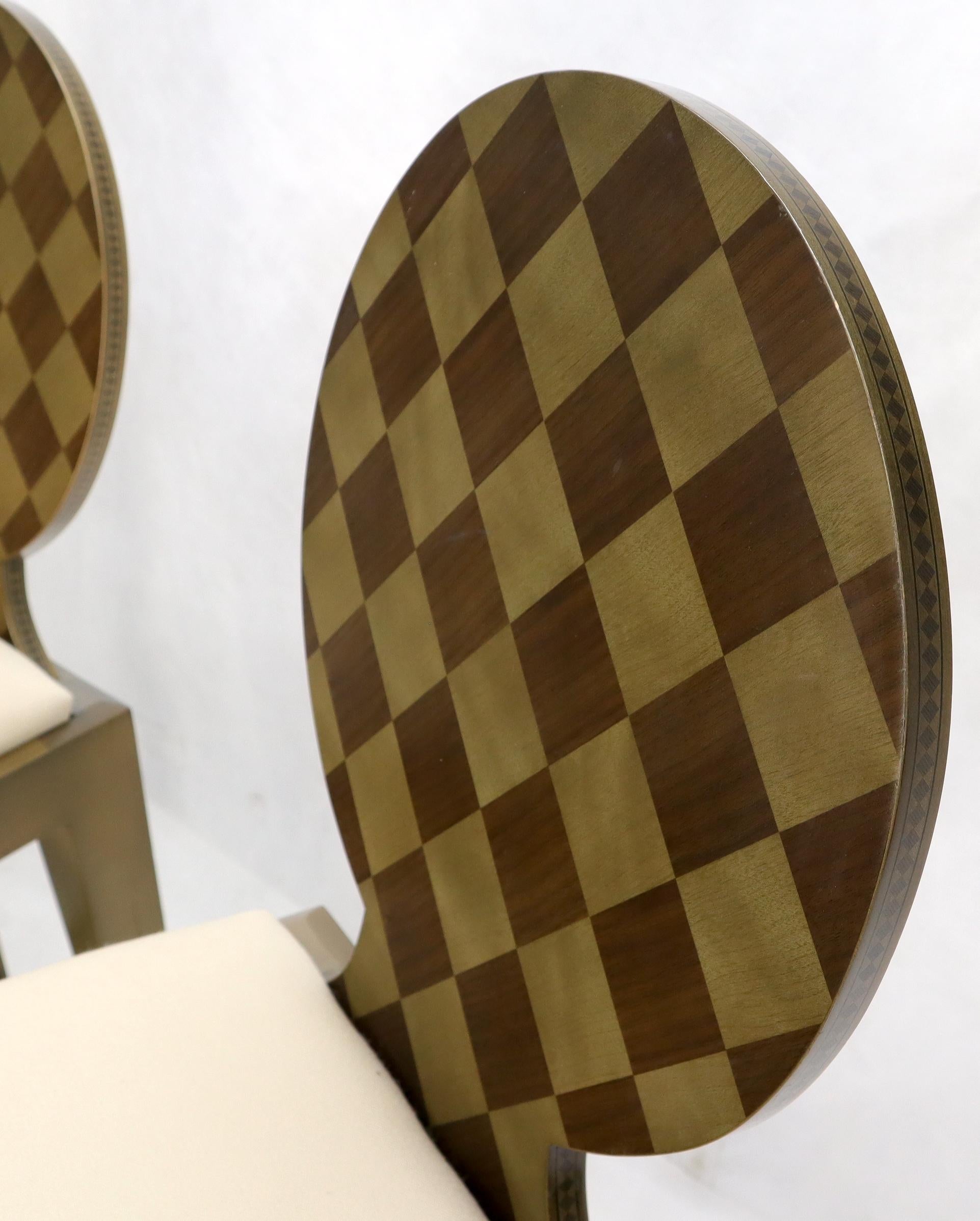 EstablishedLines Set of 4 Decorated Memphis Style Bar Stools New Upholstery