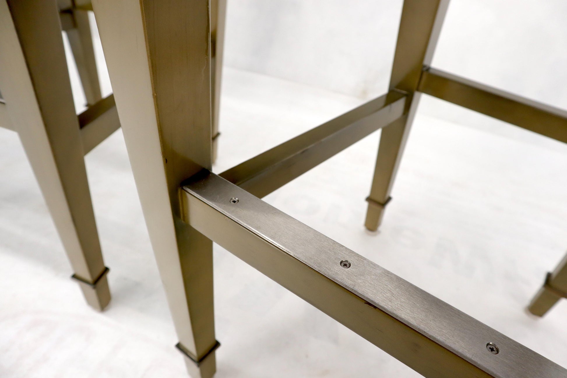 EstablishedLines Set of 4 Decorated Memphis Style Bar Stools New Upholstery