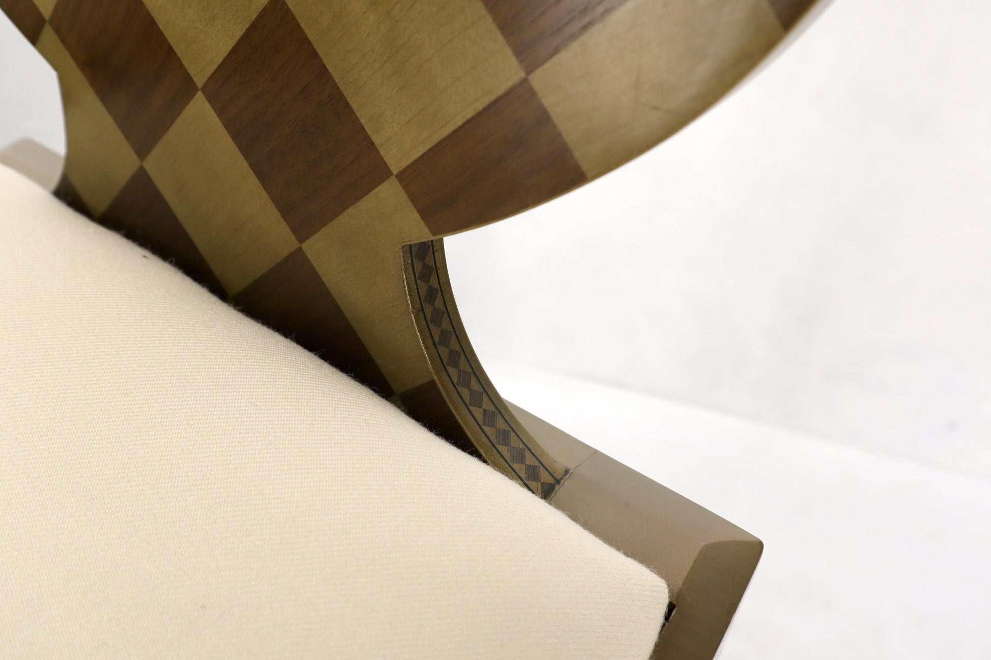 EstablishedLines Set of 4 Decorated Memphis Style Bar Stools New Upholstery