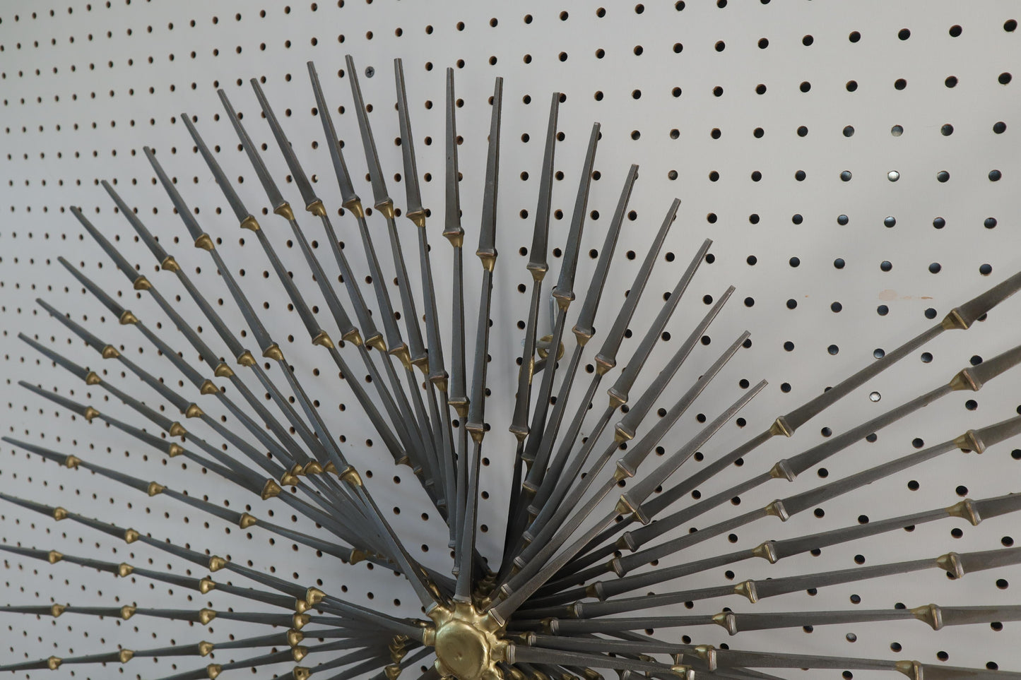 EstablishedLines Artist Signed Spiral Nail Wall Mount Sculpture