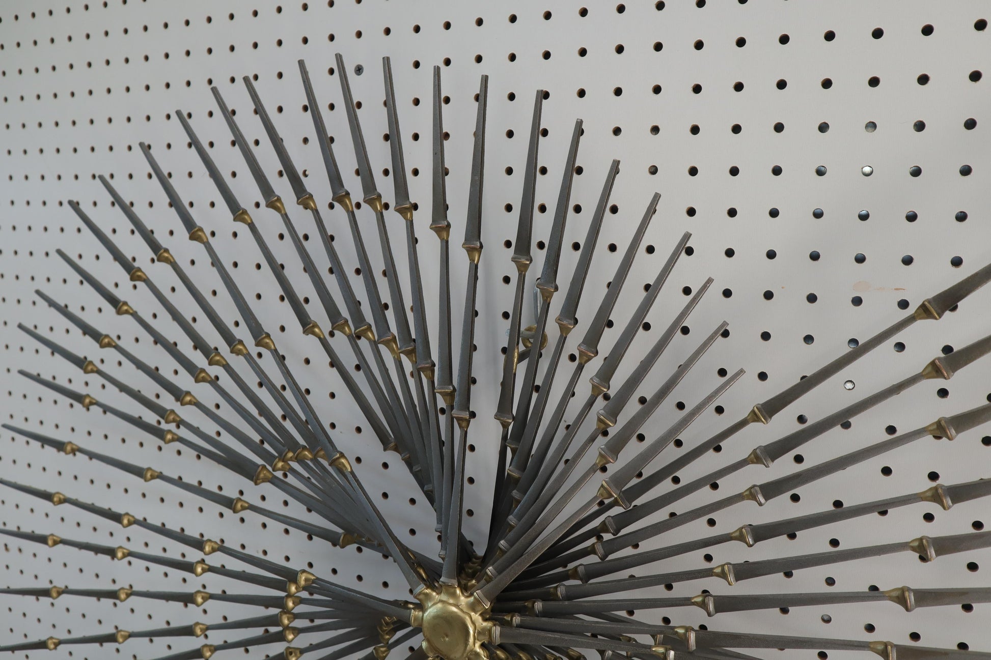 EstablishedLines Artist Signed Spiral Nail Wall Mount Sculpture