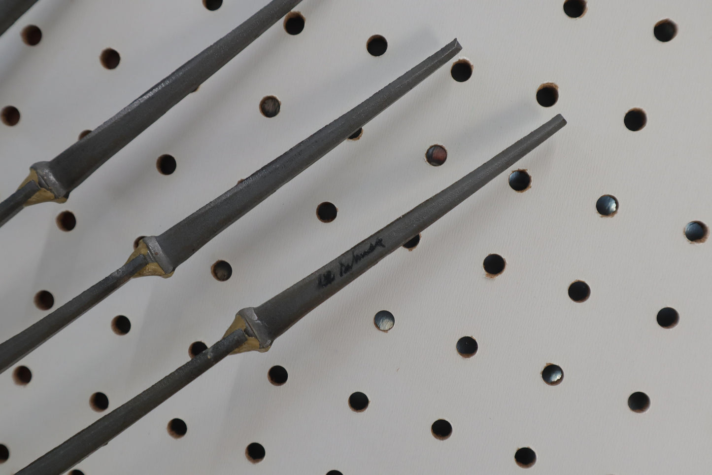 EstablishedLines Artist Signed Spiral Nail Wall Mount Sculpture