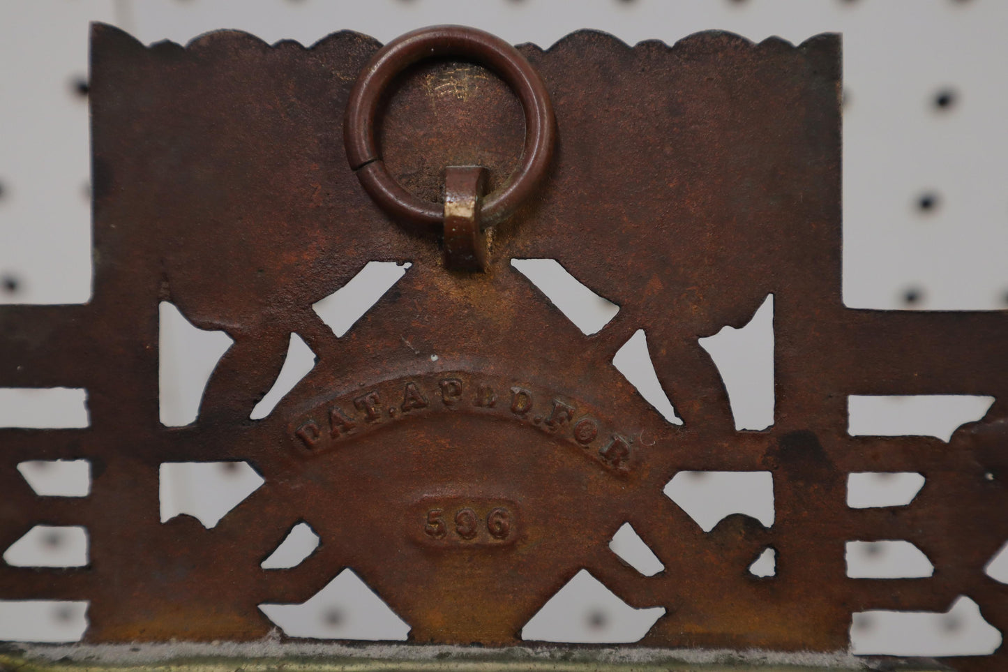 EstablishedLines Large Bronze Mirror Sconce Two Candleholders