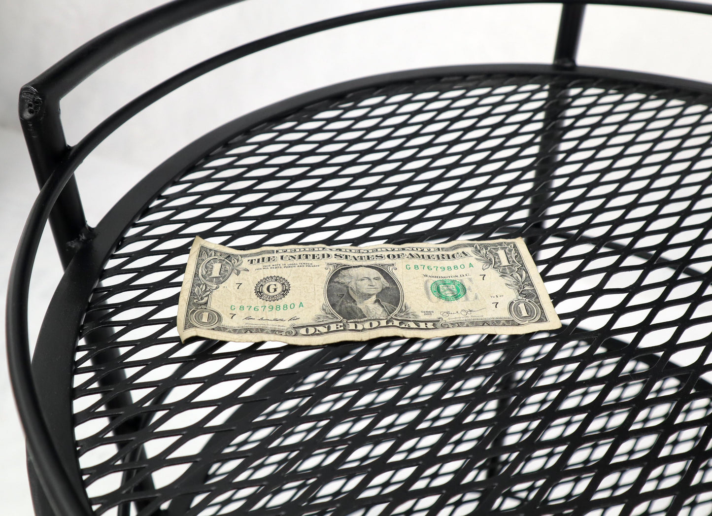 EstablishedLines Round Three Tier Perforated and Wrought Iron Metal Serving Cart Tray