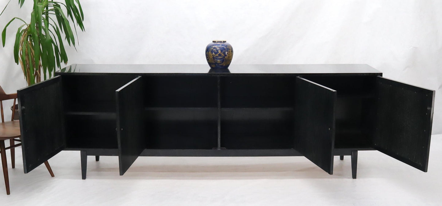 EstablishedLines Ebonized Cerused Walnut Long Credenza Dresser