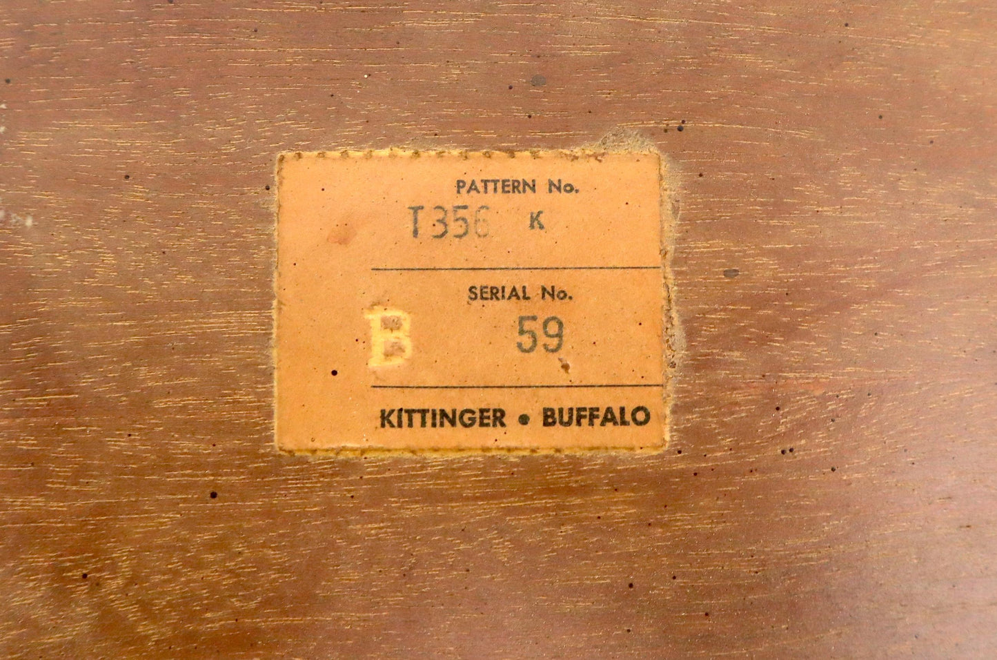 EstablishedLines Oval Kittinger Coffee Table Faux Bamboo Tapered Legs Incised Leafs Design on Top