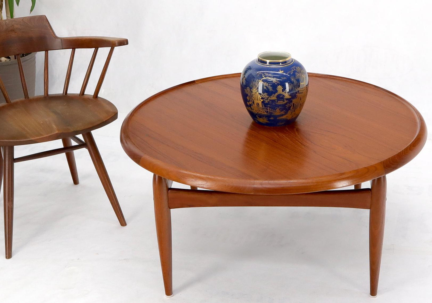 EstablishedLines Reversible top around Danish Mill Century modern coffee table