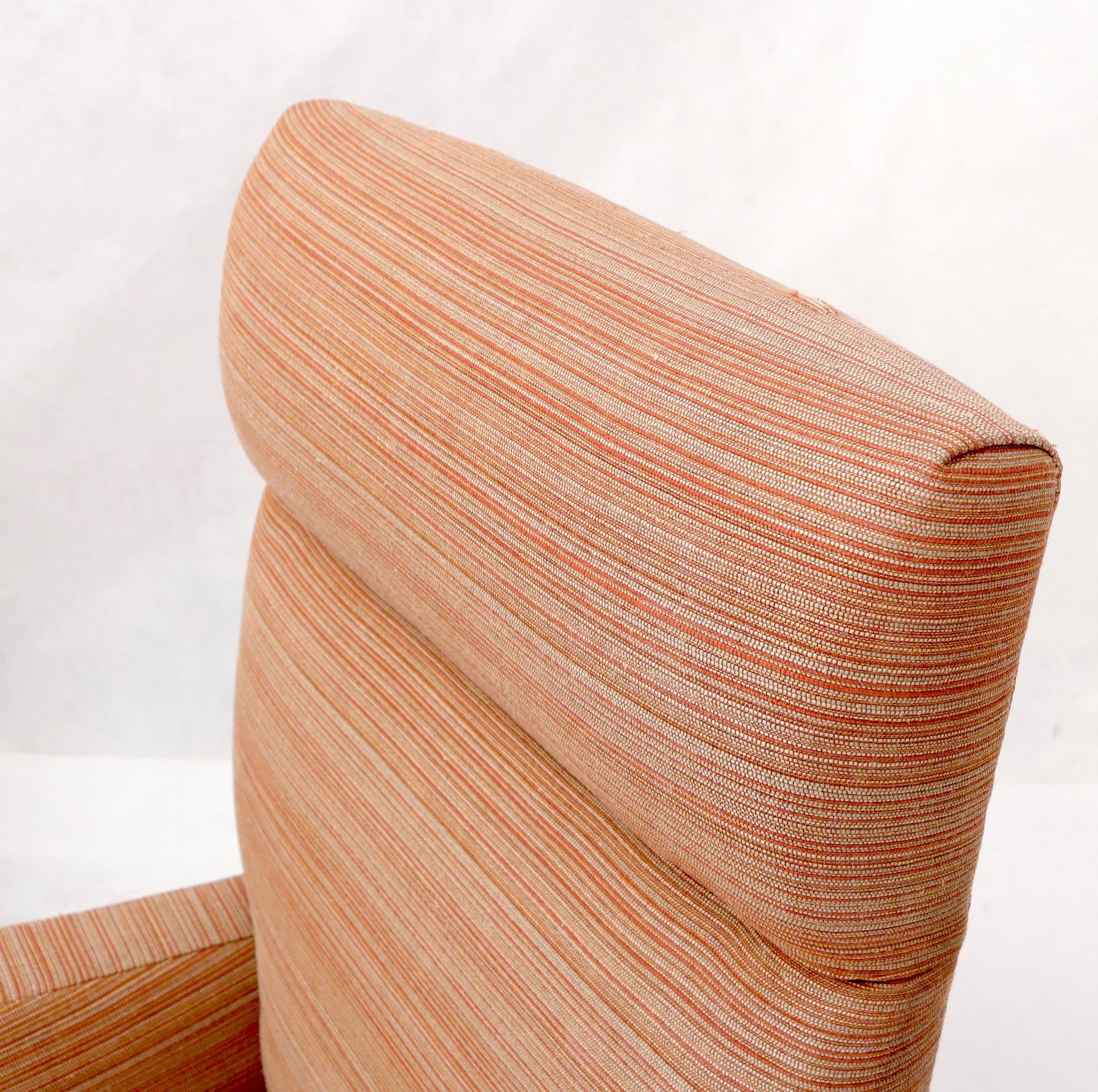 EstablishedLines Pair of mid-century modern tall backs lounge chairs