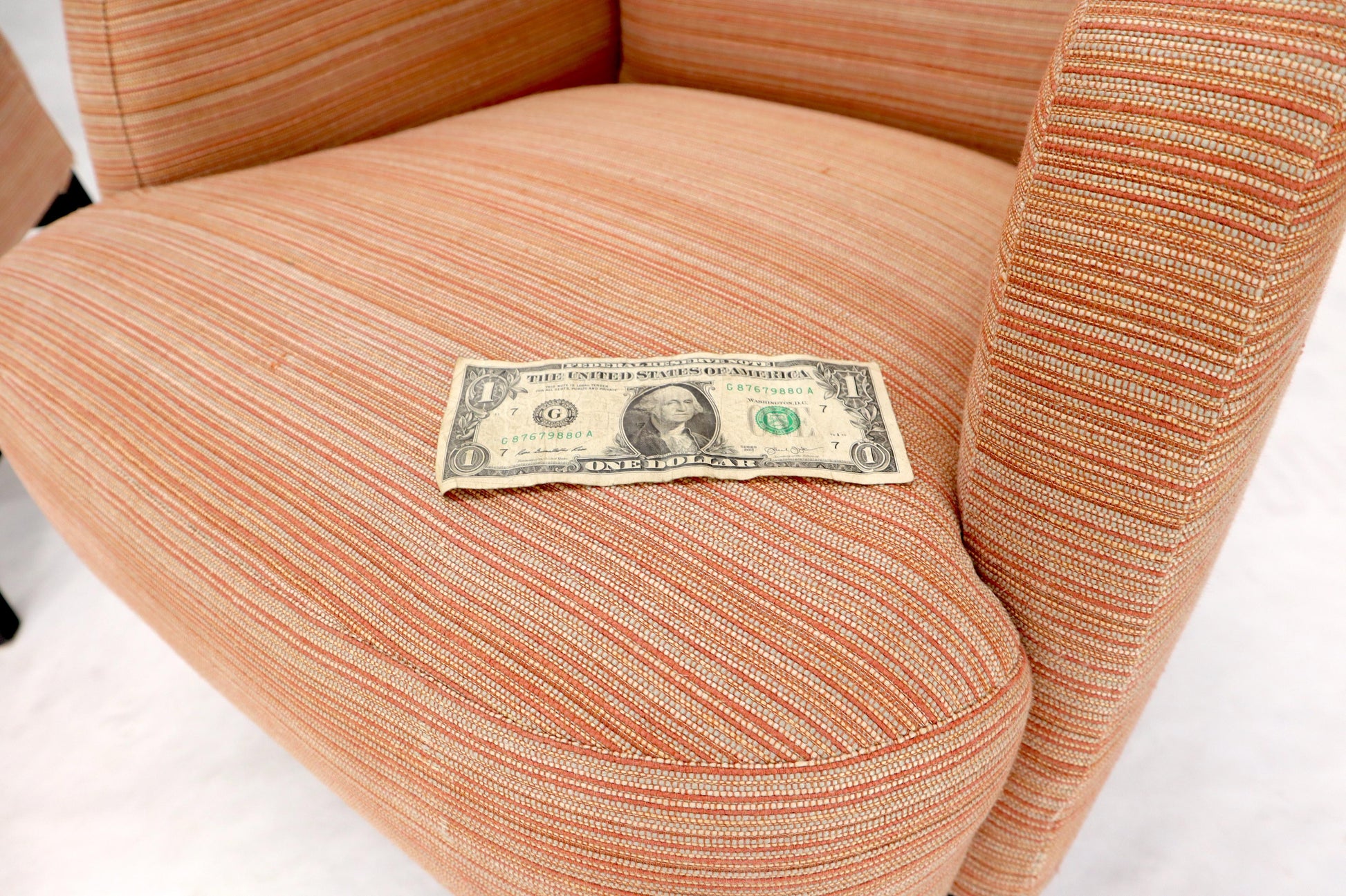 EstablishedLines Pair of mid-century modern tall backs lounge chairs