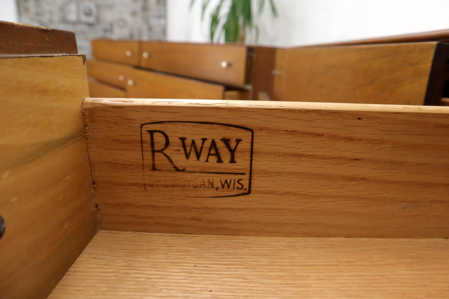 EstablishedLines Pair of Restored Long Walnut Dressers Credenzas