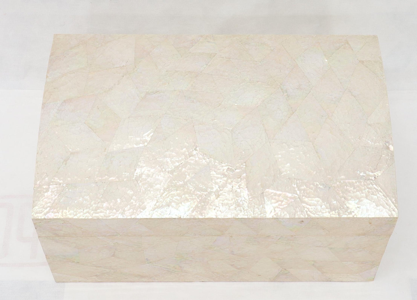 EstablishedLines Large Dome Shape Mother of Pearl Decorated Jewelry Box or Small Truck