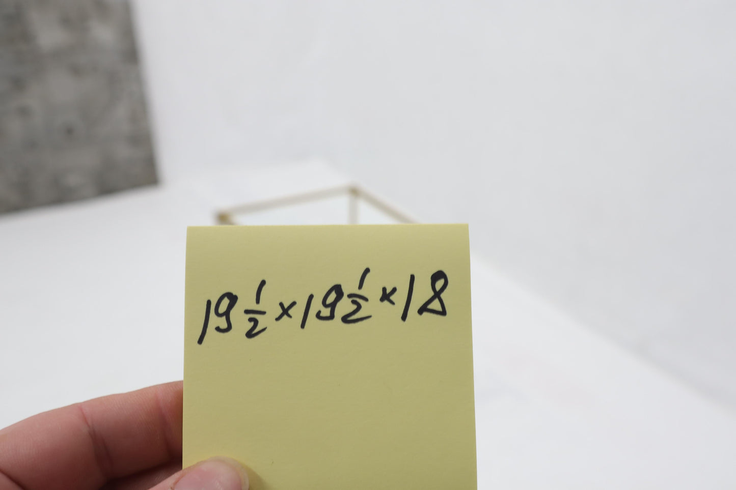 EstablishedLines Heavy Machined Brass Glass Top Cube Shape Side Coffee Table