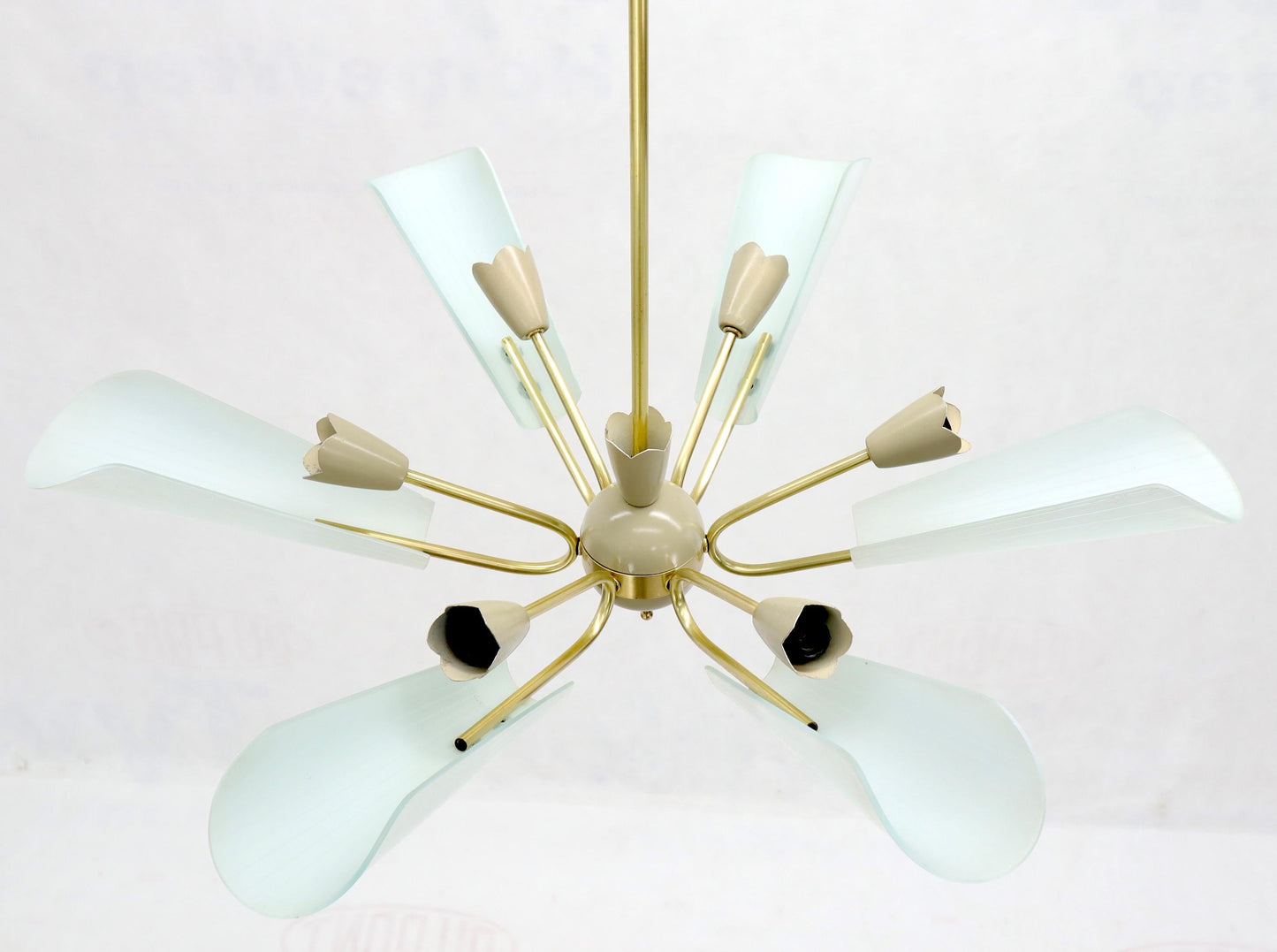 EstablishedLines Fontana Arte Brass Sputnik Chandelier Light Fixture