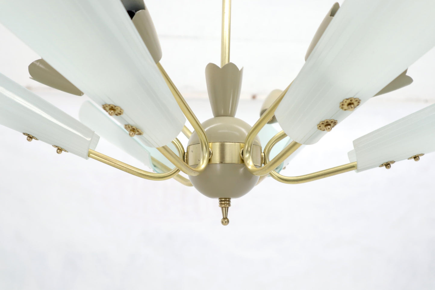 EstablishedLines Fontana Arte Brass Sputnik Chandelier Light Fixture