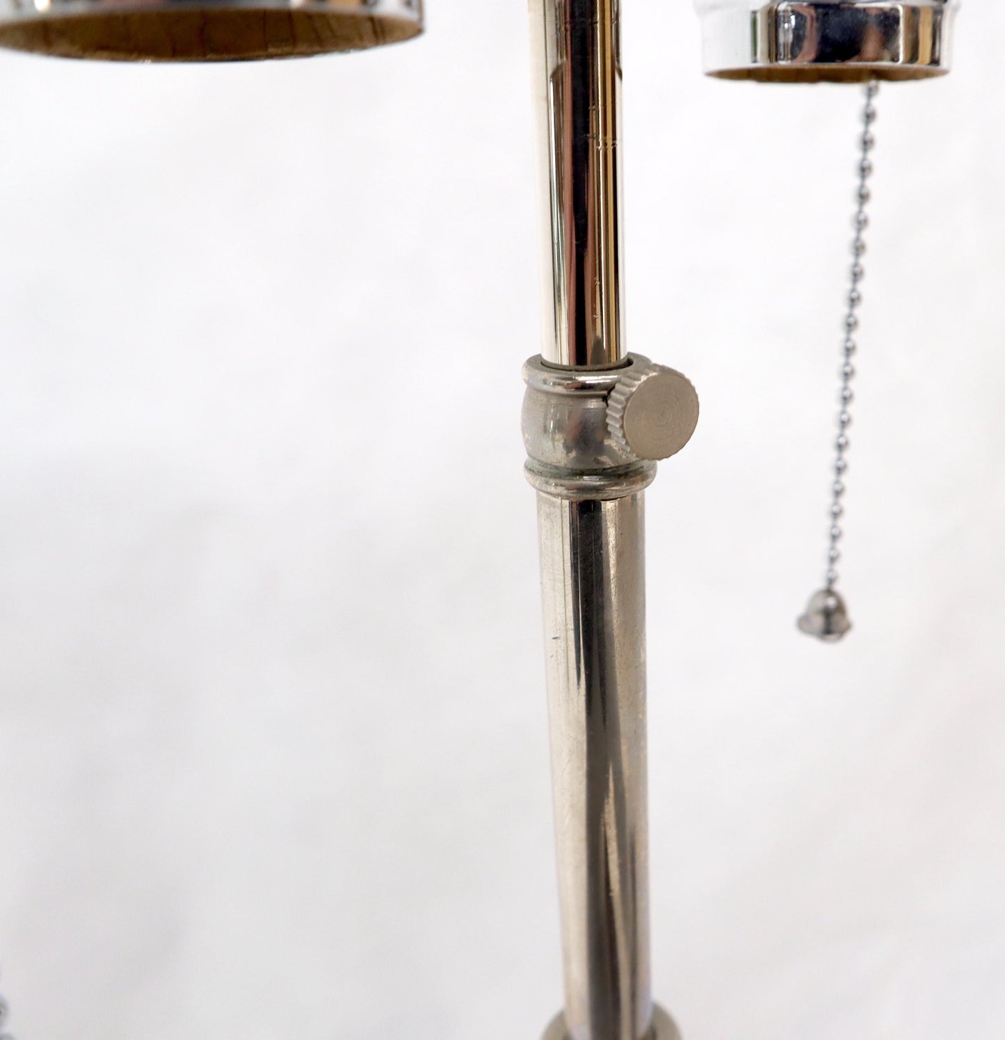 EstablishedLines Large Crystal and Chrome Mid-Century Modern Table Lamps