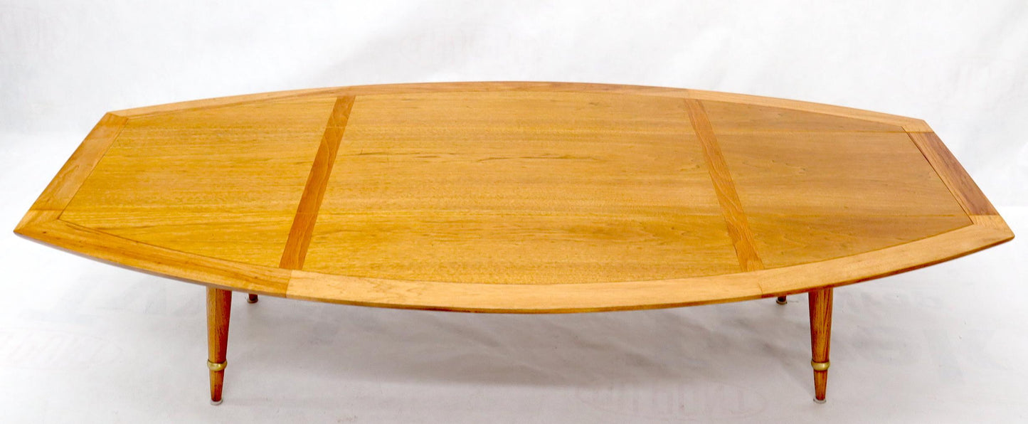 EstablishedLines Boat Shape Large Drop Leaf Expandable Coffee Table