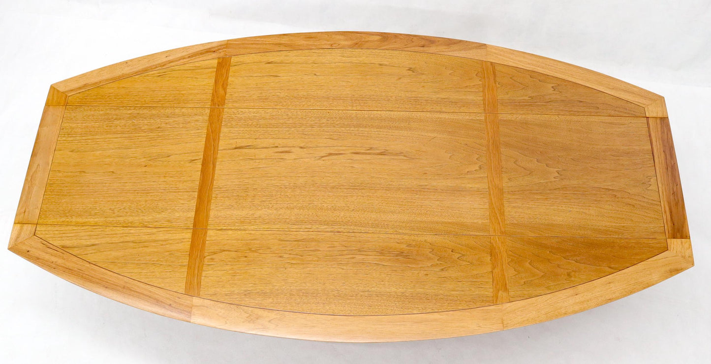 EstablishedLines Boat Shape Large Drop Leaf Expandable Coffee Table