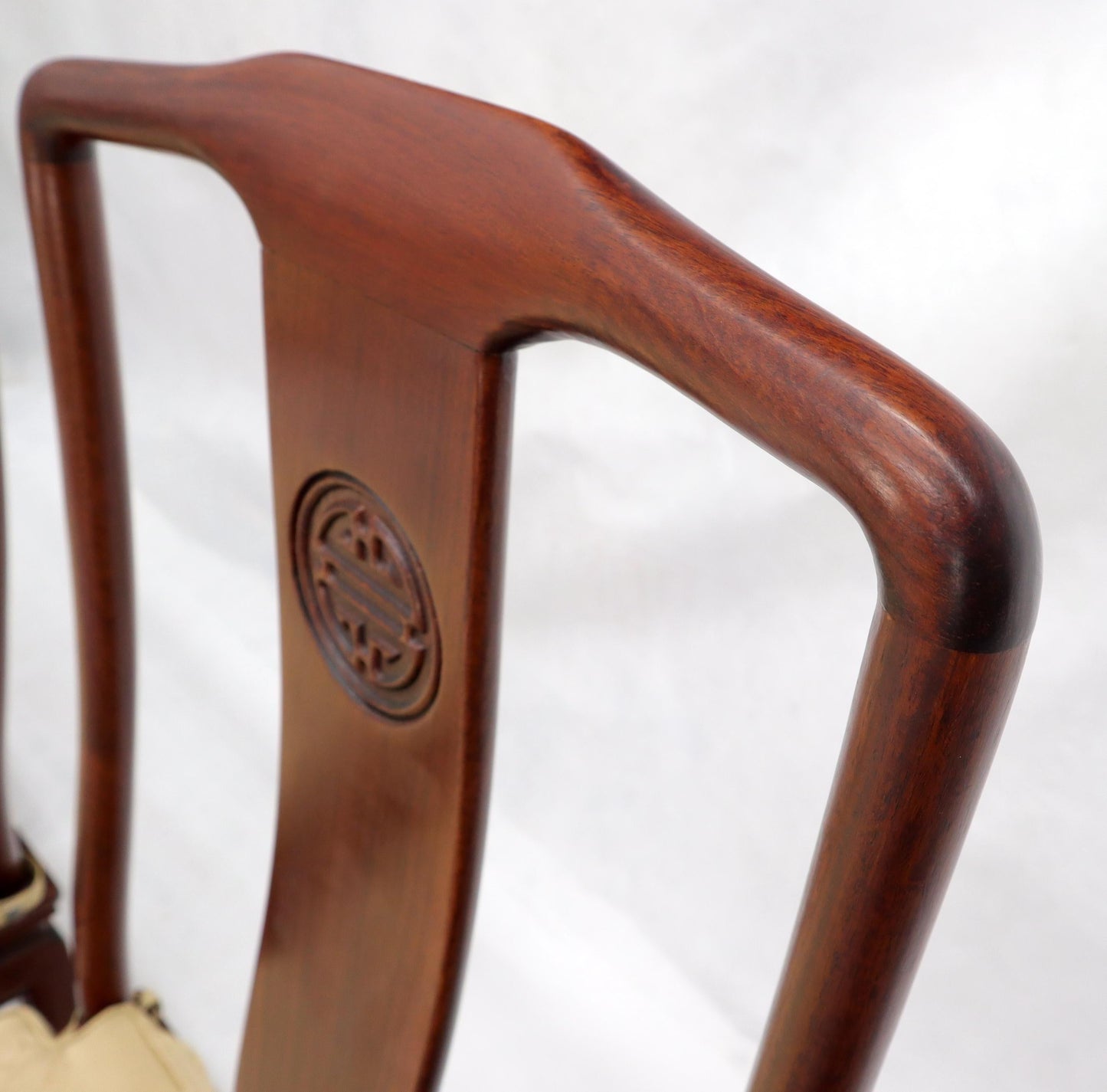 EstablishedLines Set of 8 Solid Rosewood High Quality Chinese Asian Dining Room Chairs